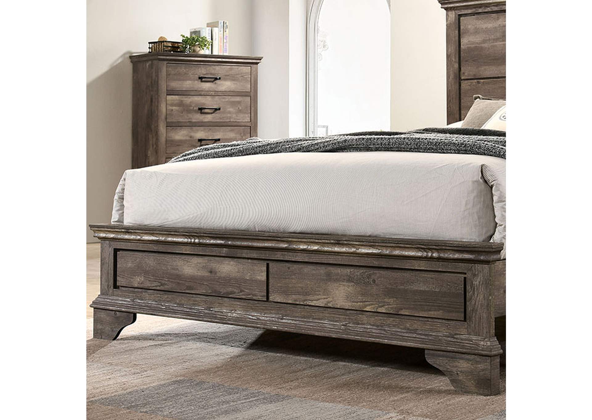 Fortworth Cal.King Bed,Furniture of America