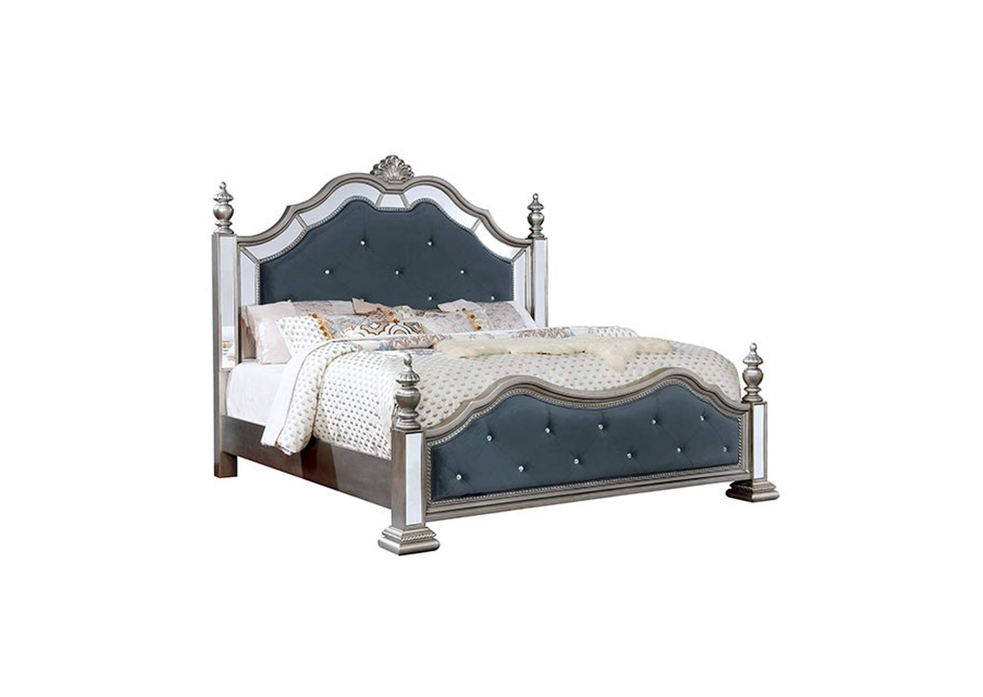 Azha Silver Queen Bed,Furniture of America