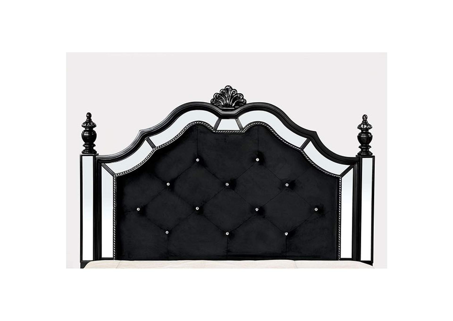 Azha Black California King Bed,Furniture of America