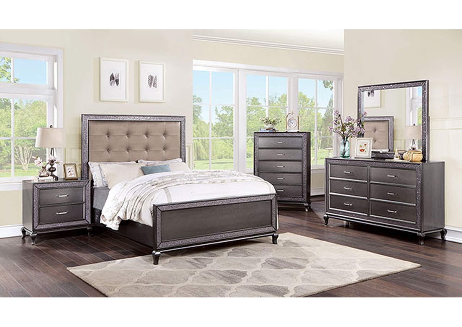 Onyxa Cal.King Bed,Furniture of America