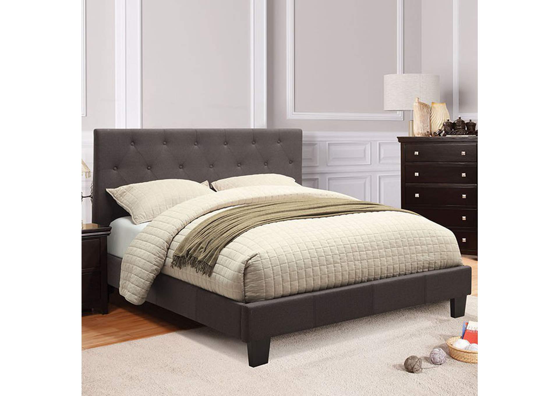 Leeroy Cal.King Bed,Furniture of America