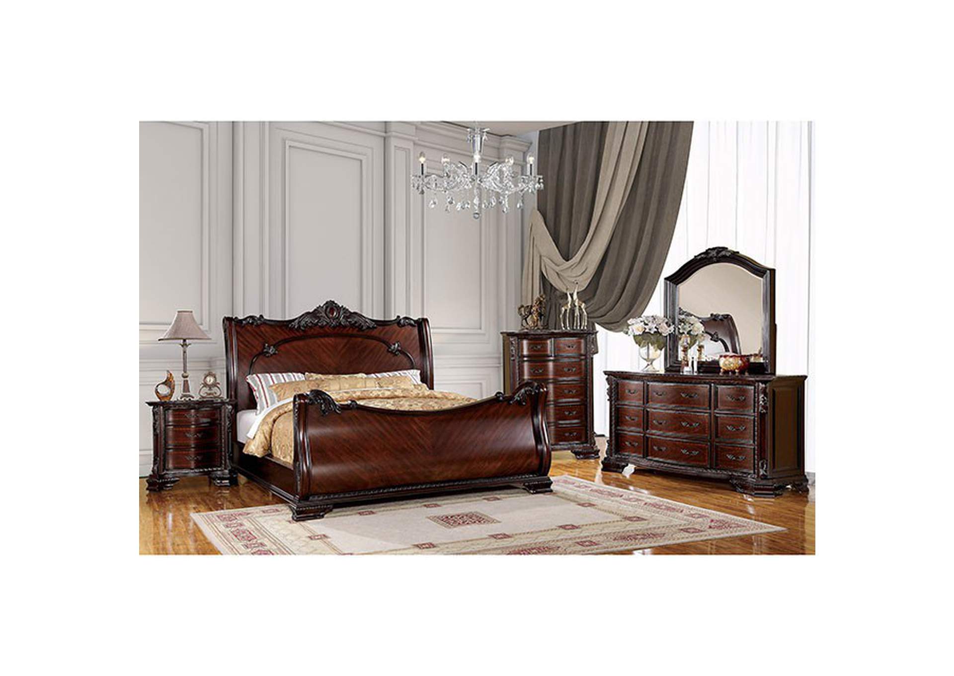 Bellefonte E.King Bed,Furniture of America