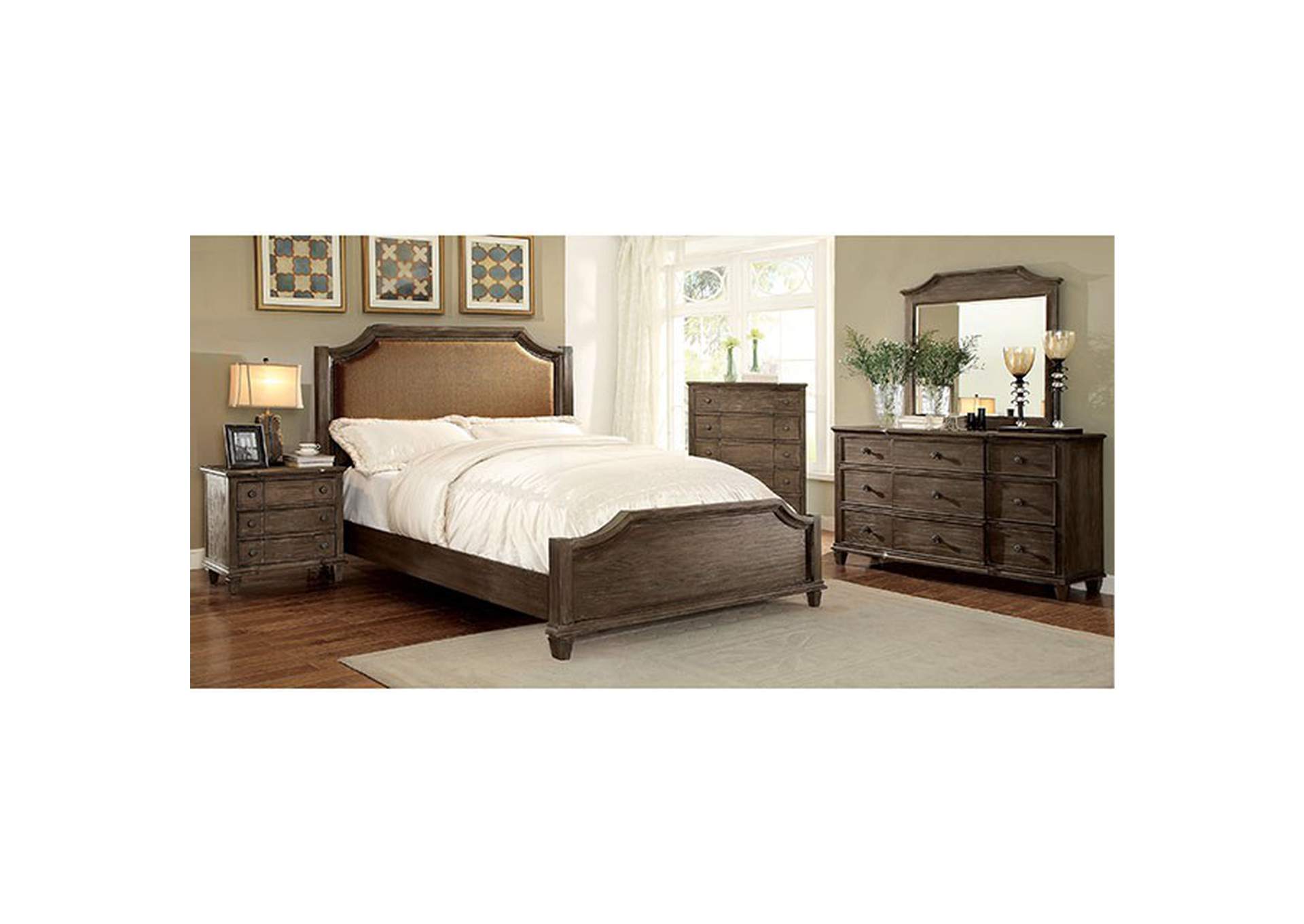 Halliday E.King Bed,Furniture of America