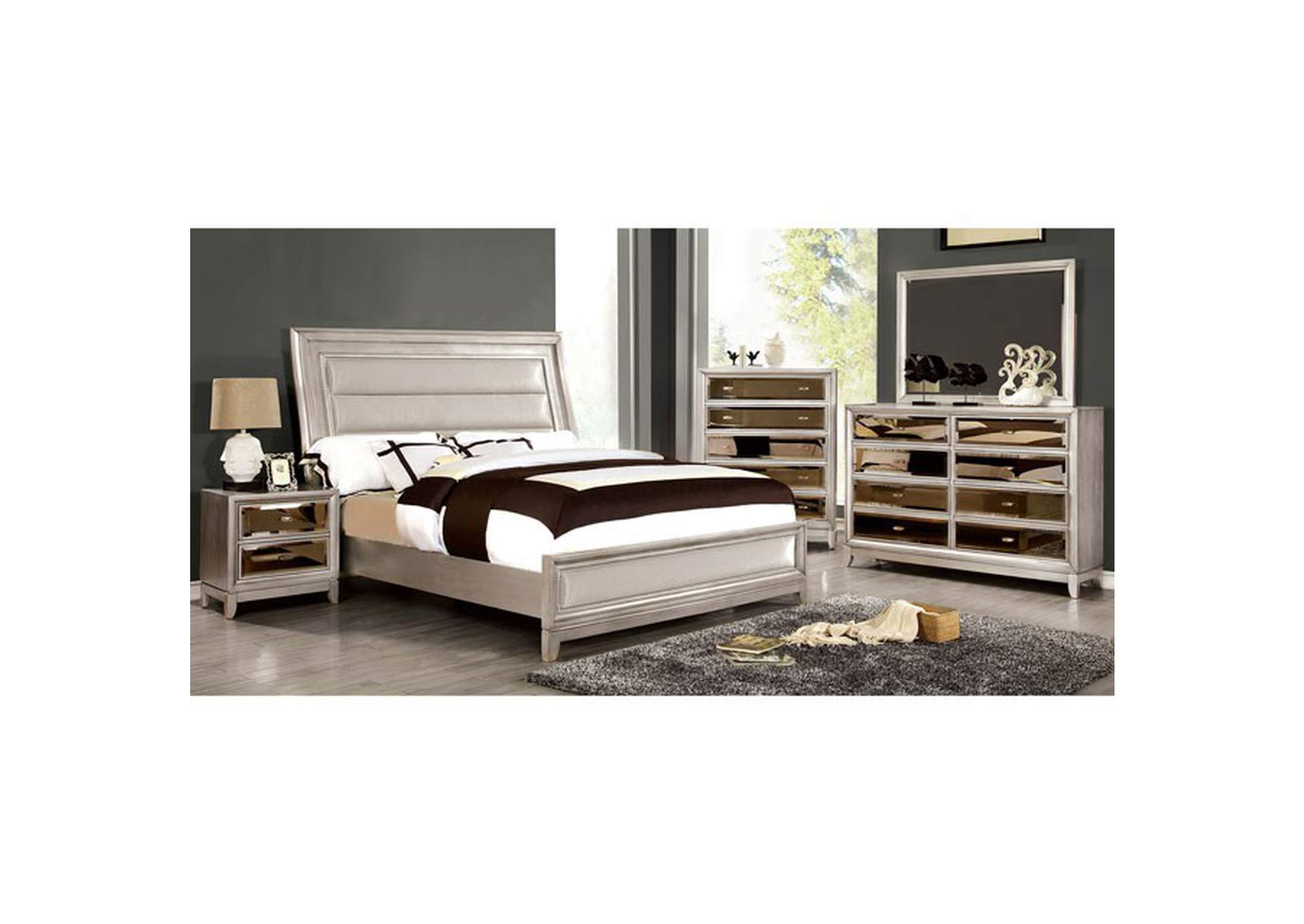 Golva E.King Bed,Furniture of America