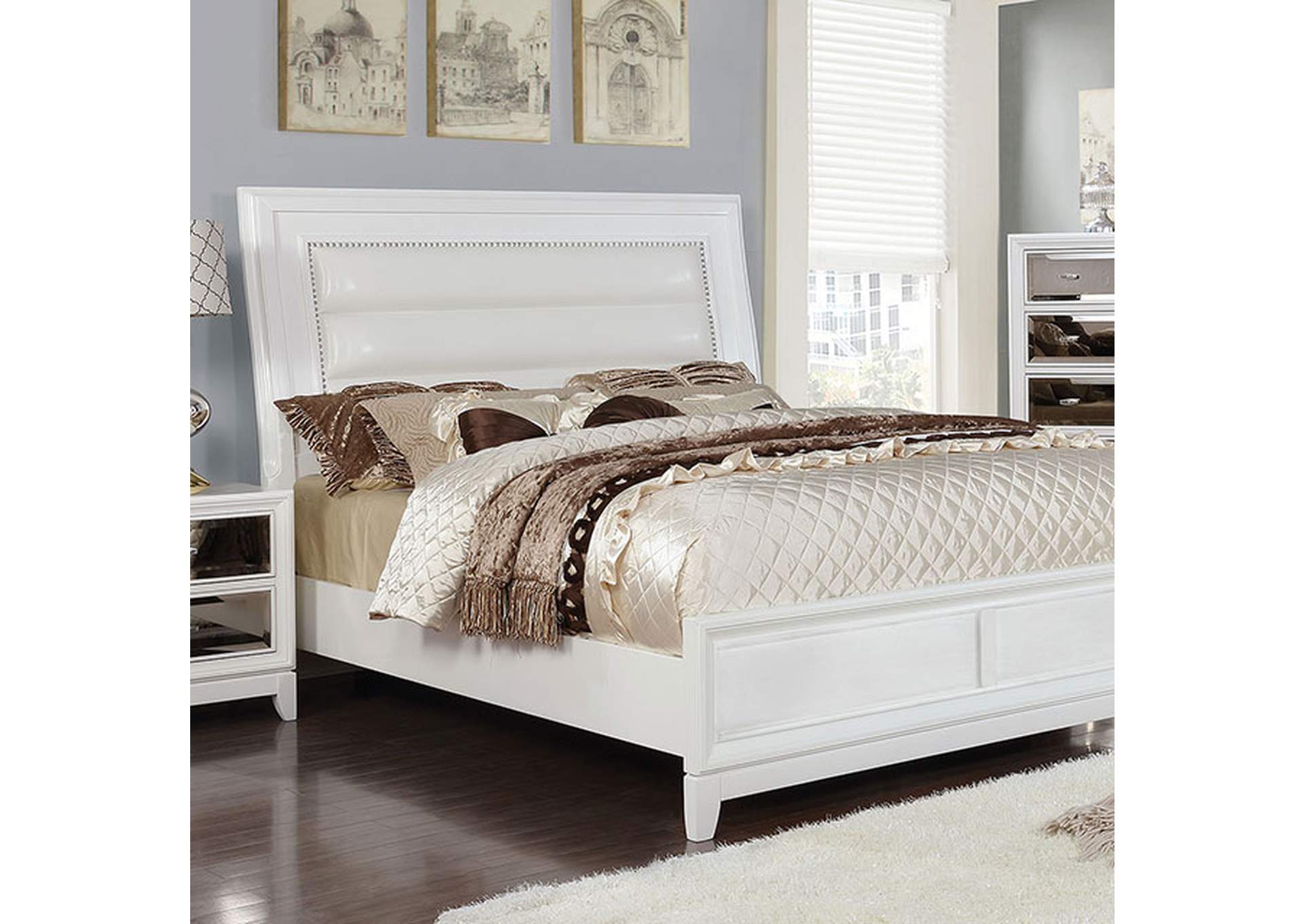 Golva Eastern King Bed,Furniture of America