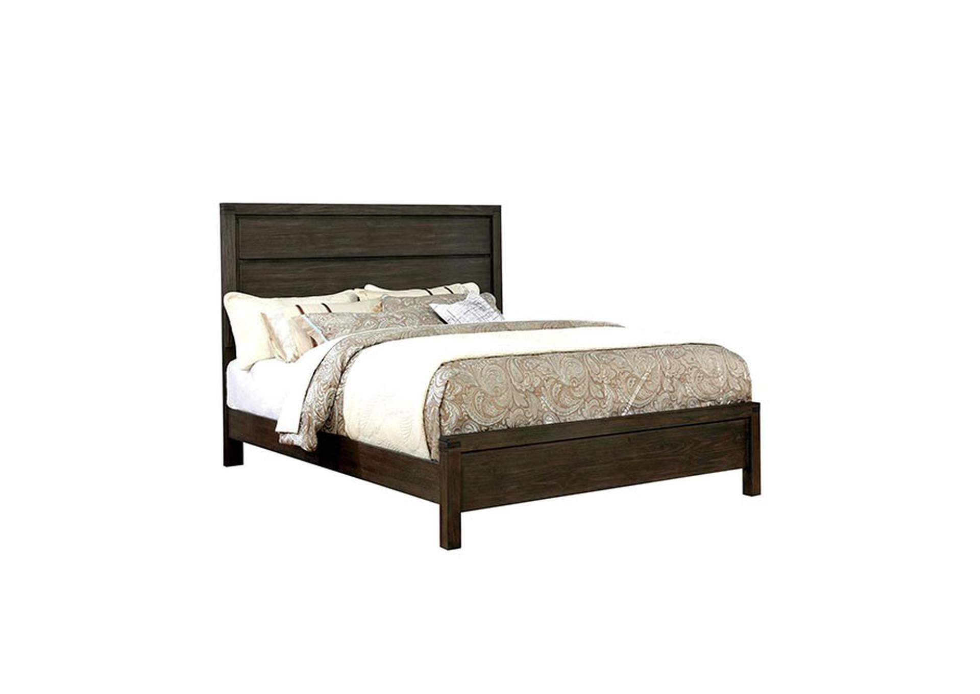 Rexburg Wire-Brushed Rustic Brown Queen Bed,Furniture of America