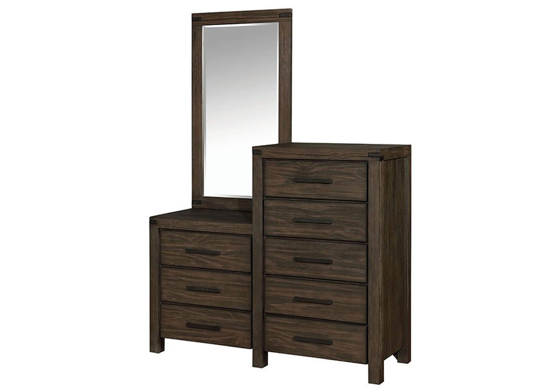 Rexburg 8-Drawer Dresser Mirror,Furniture of America