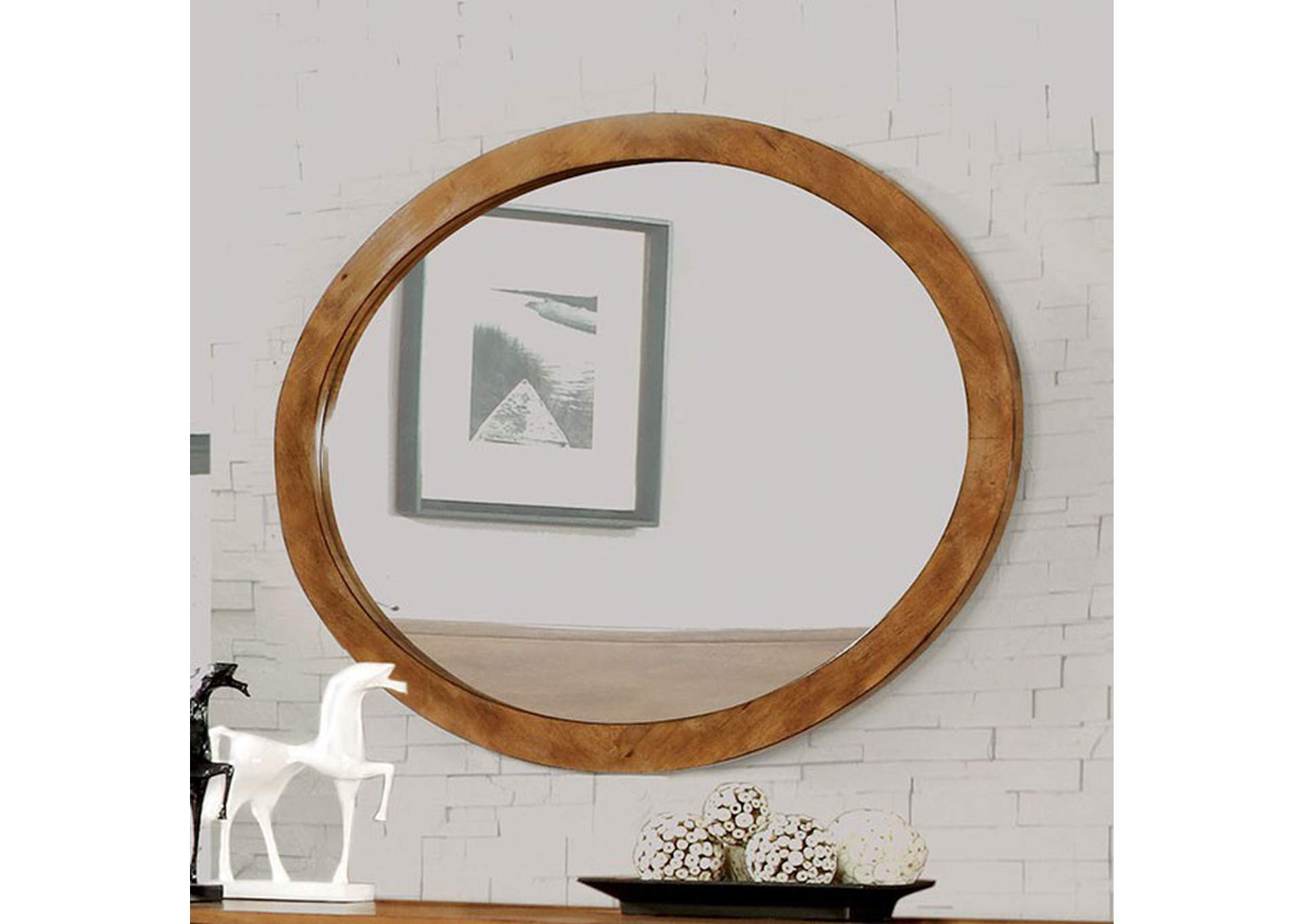 Lennart Oval Mirror,Furniture of America