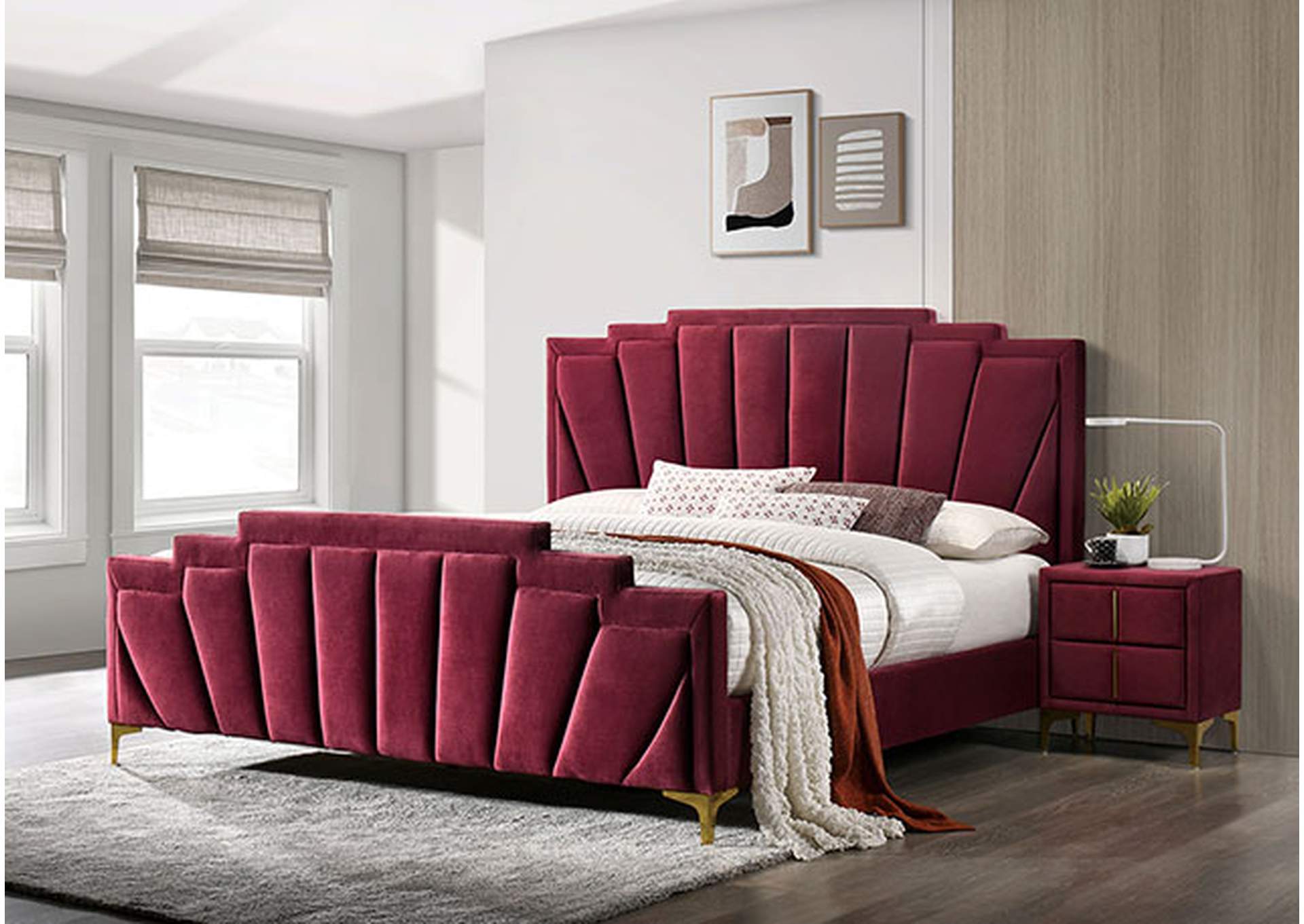 Florizel E.King Bed,Furniture of America