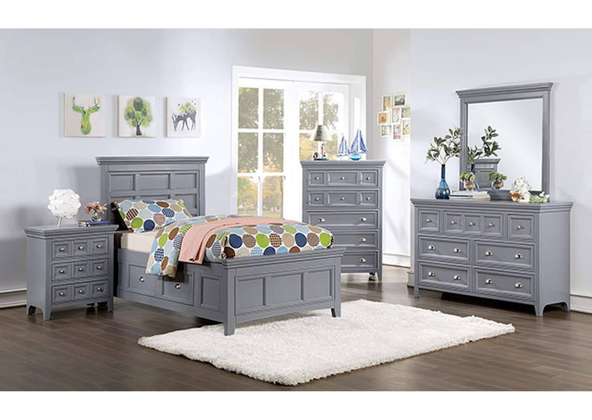 Castlile Twin Bed,Furniture of America