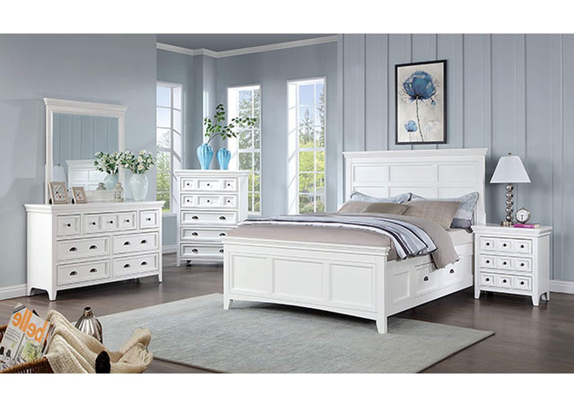 Castile E.King Bed,Furniture of America