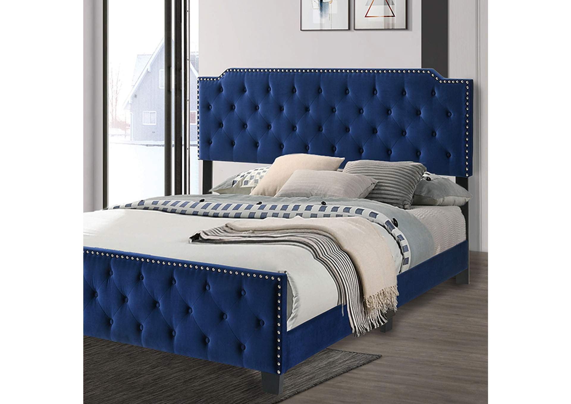 Charlize Cal.King Bed,Furniture of America