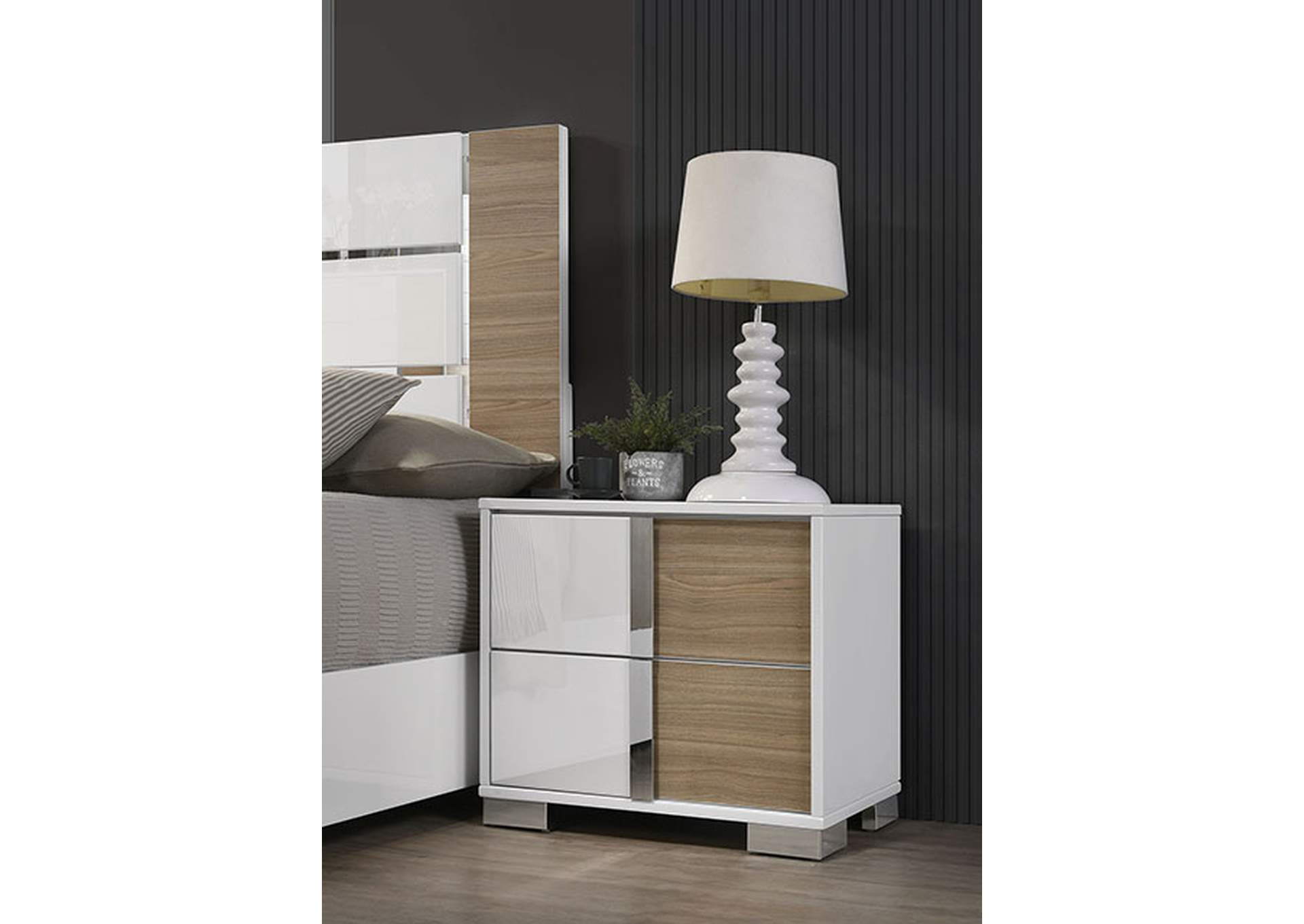 Erlangen Night Stand,Furniture of America