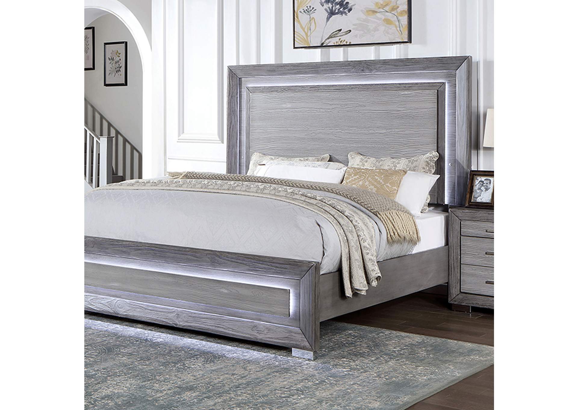 Raiden Cal.King Bed,Furniture of America