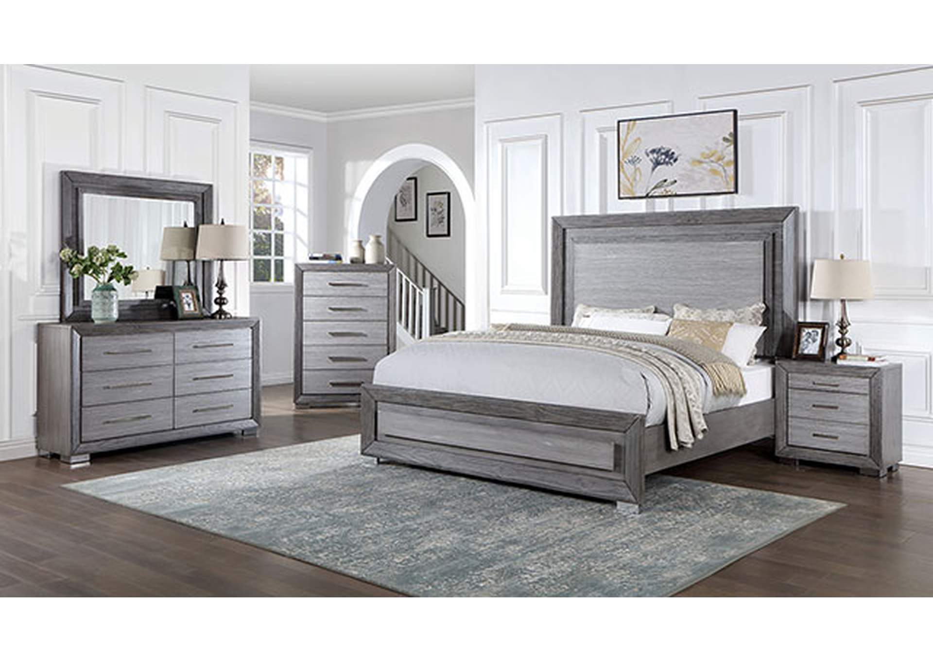 Raiden Cal.King Bed,Furniture of America