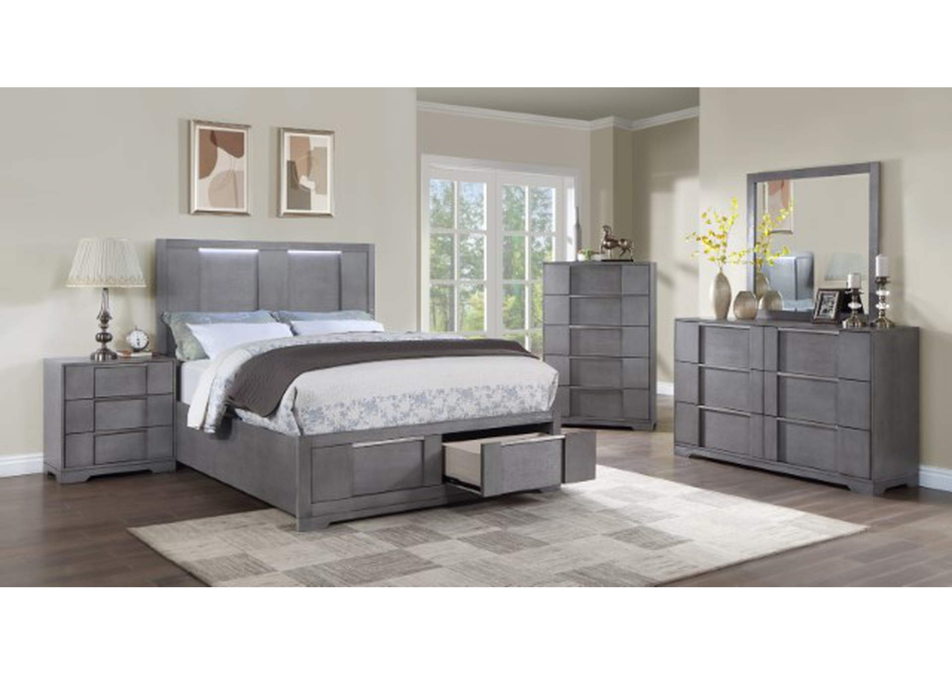 Regulus E.King Bed,Furniture of America