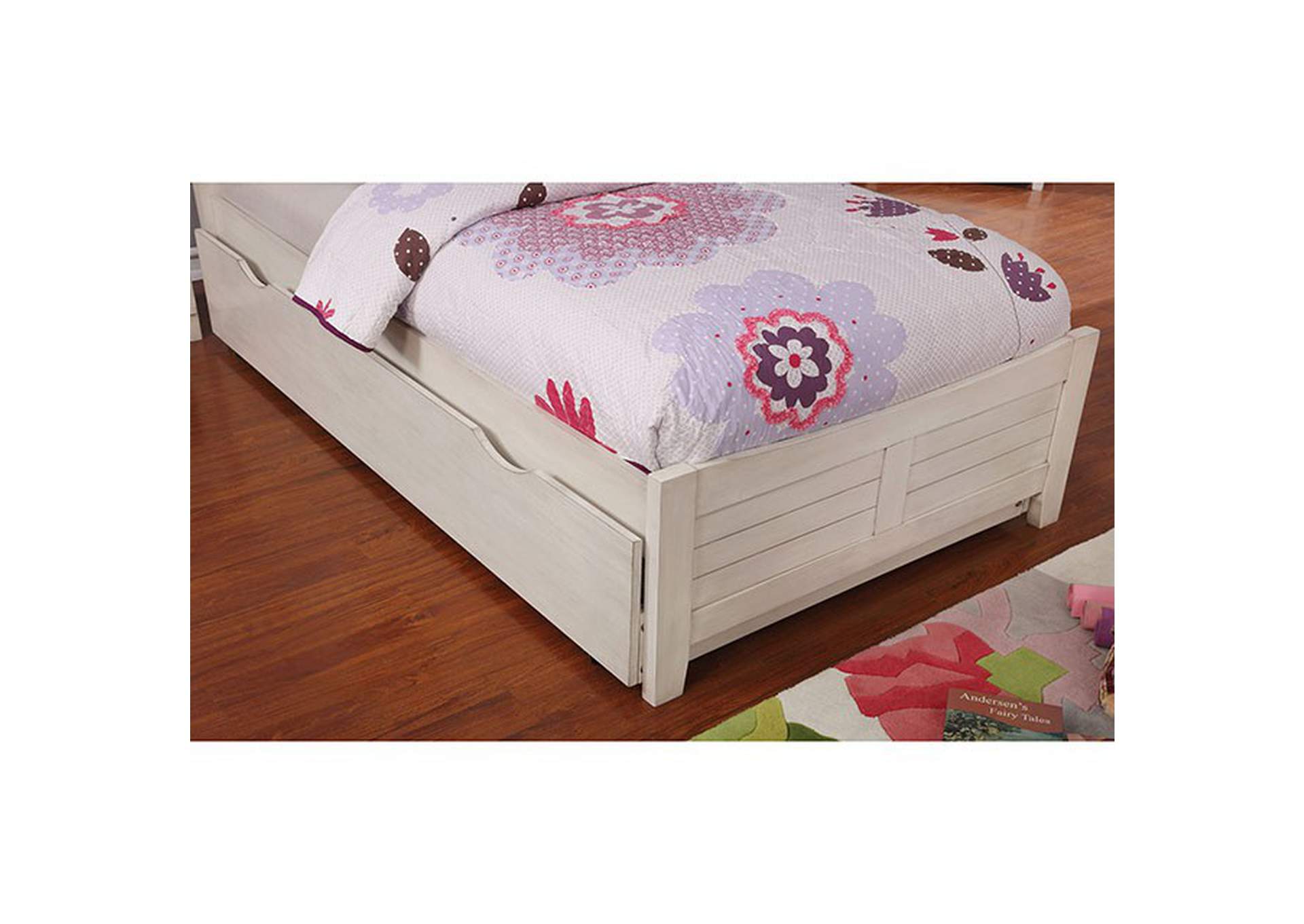 Brogan Antique White Twin Bed,Furniture of America