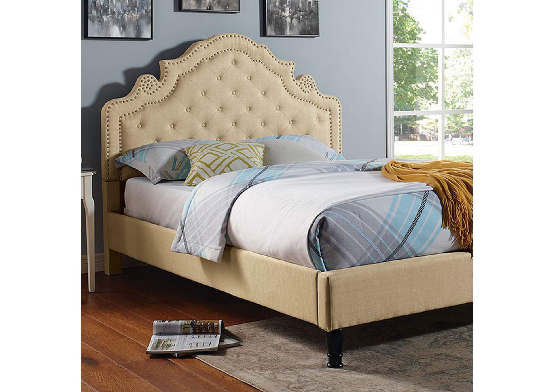 Aubree Cal.King Bed,Furniture of America
