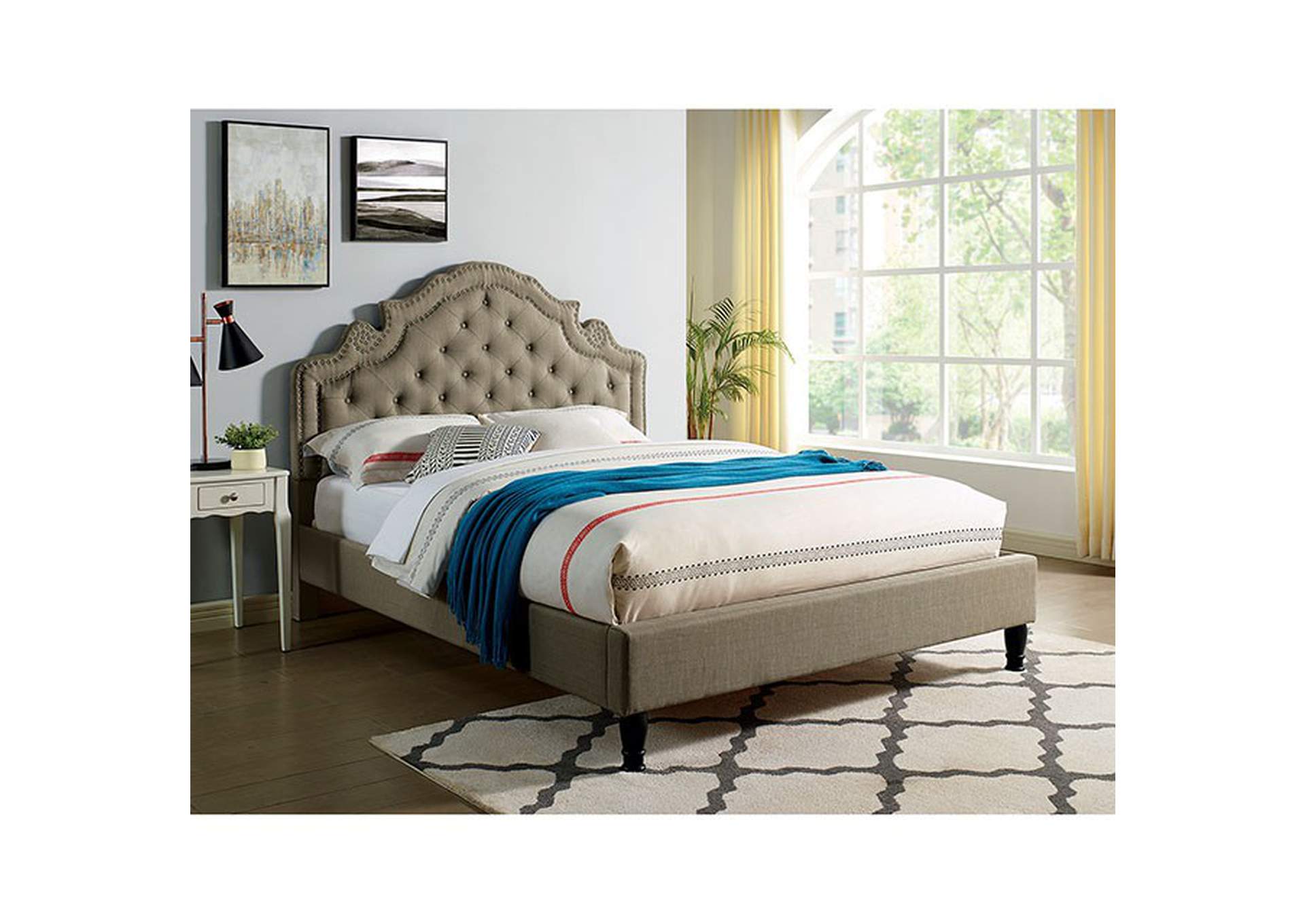 Aubree Cal.King Bed,Furniture of America
