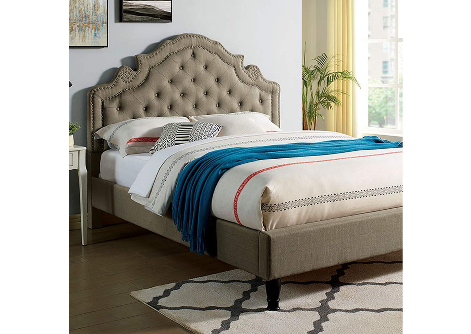 Aubree Cal.King Bed,Furniture of America