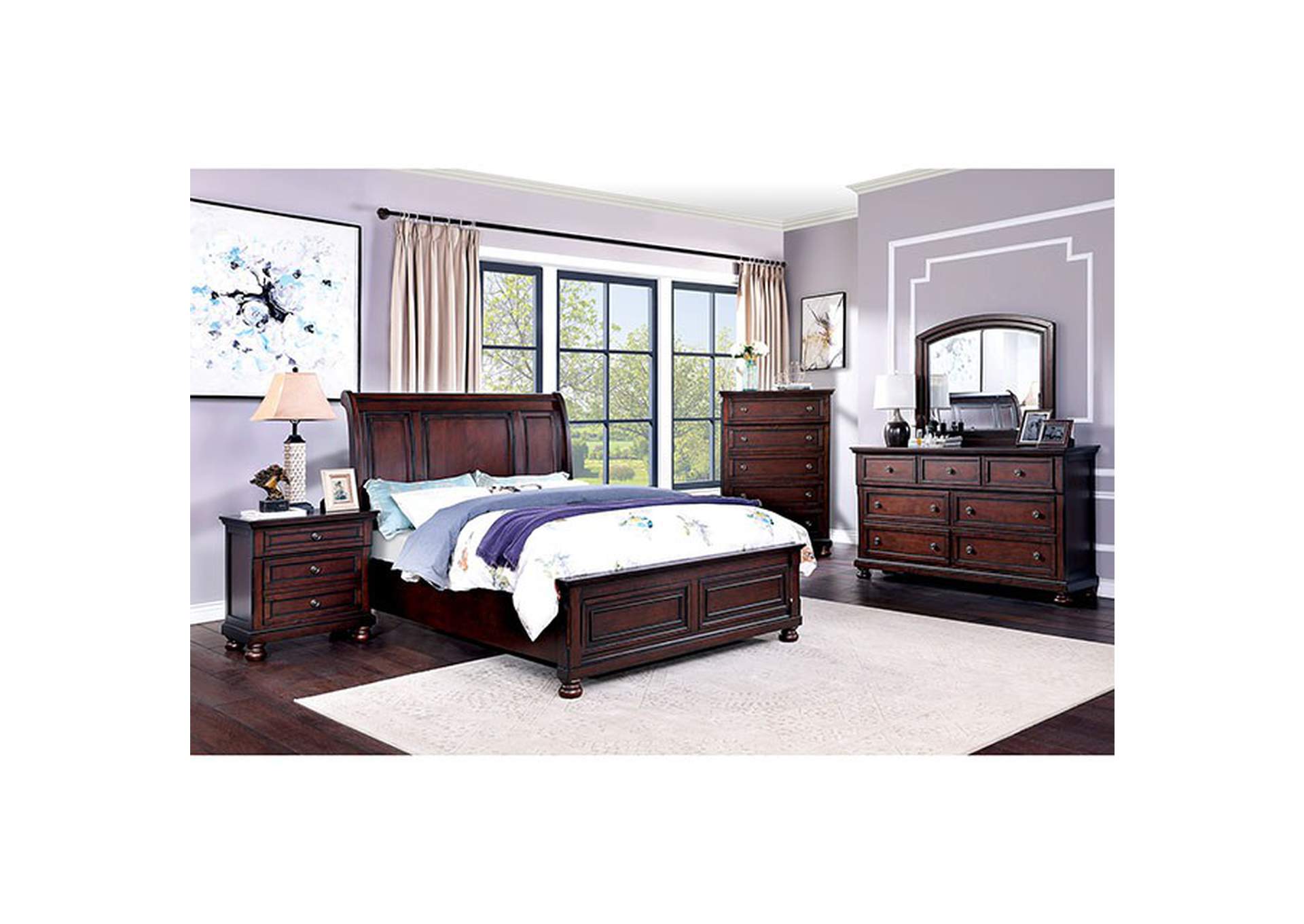 Wells Queen Bed,Furniture of America