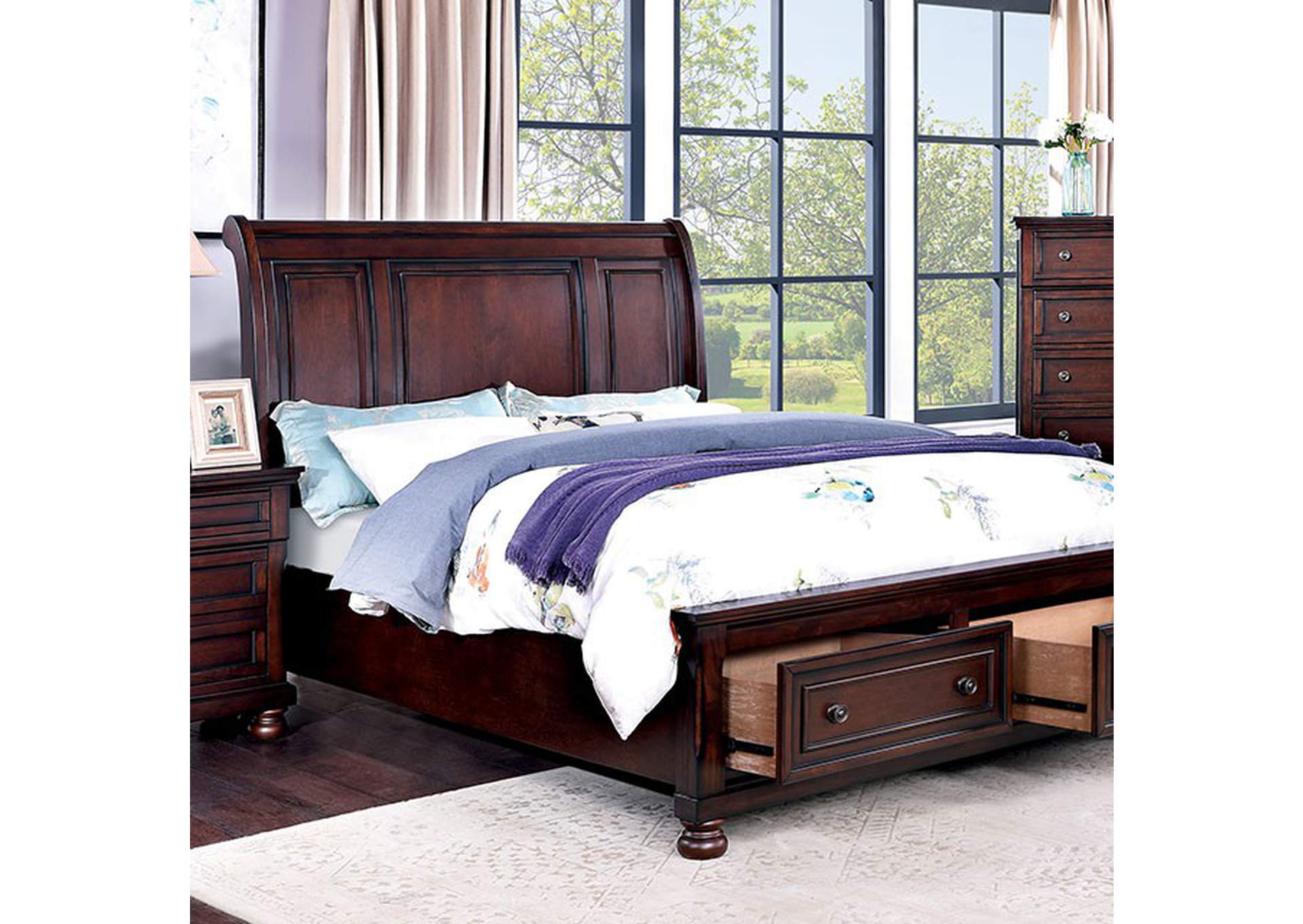 Wells E.King Bed,Furniture of America
