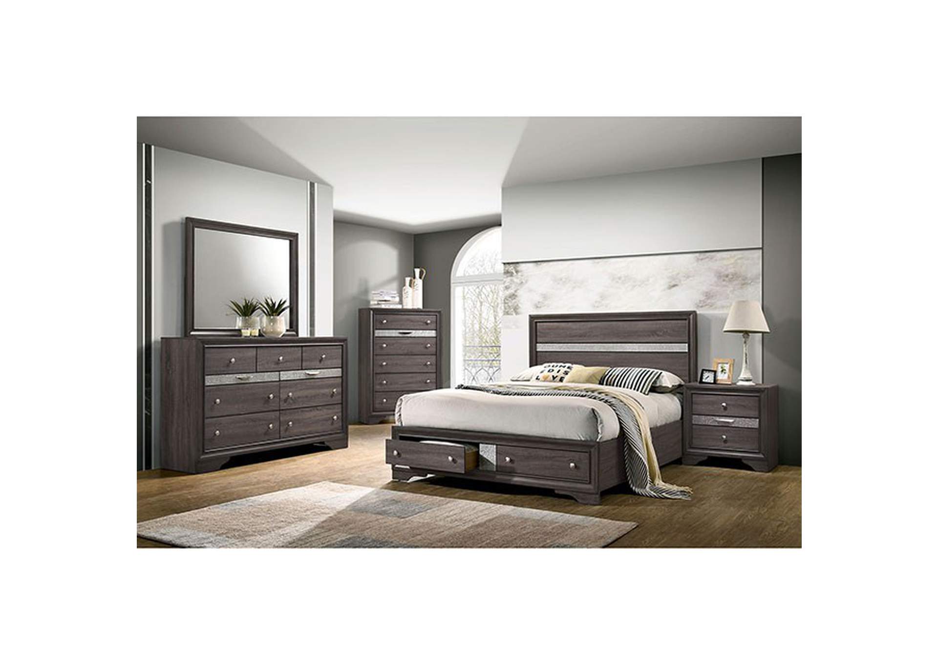 Chrissy Gray Queen Bed,Furniture of America