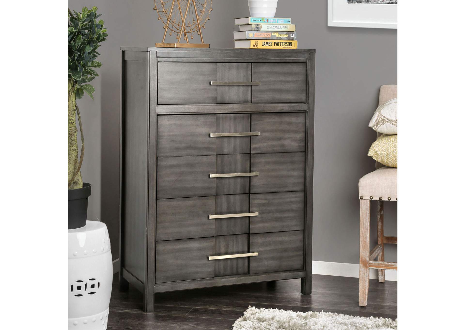 Berenice Gray Chest,Furniture of America TX