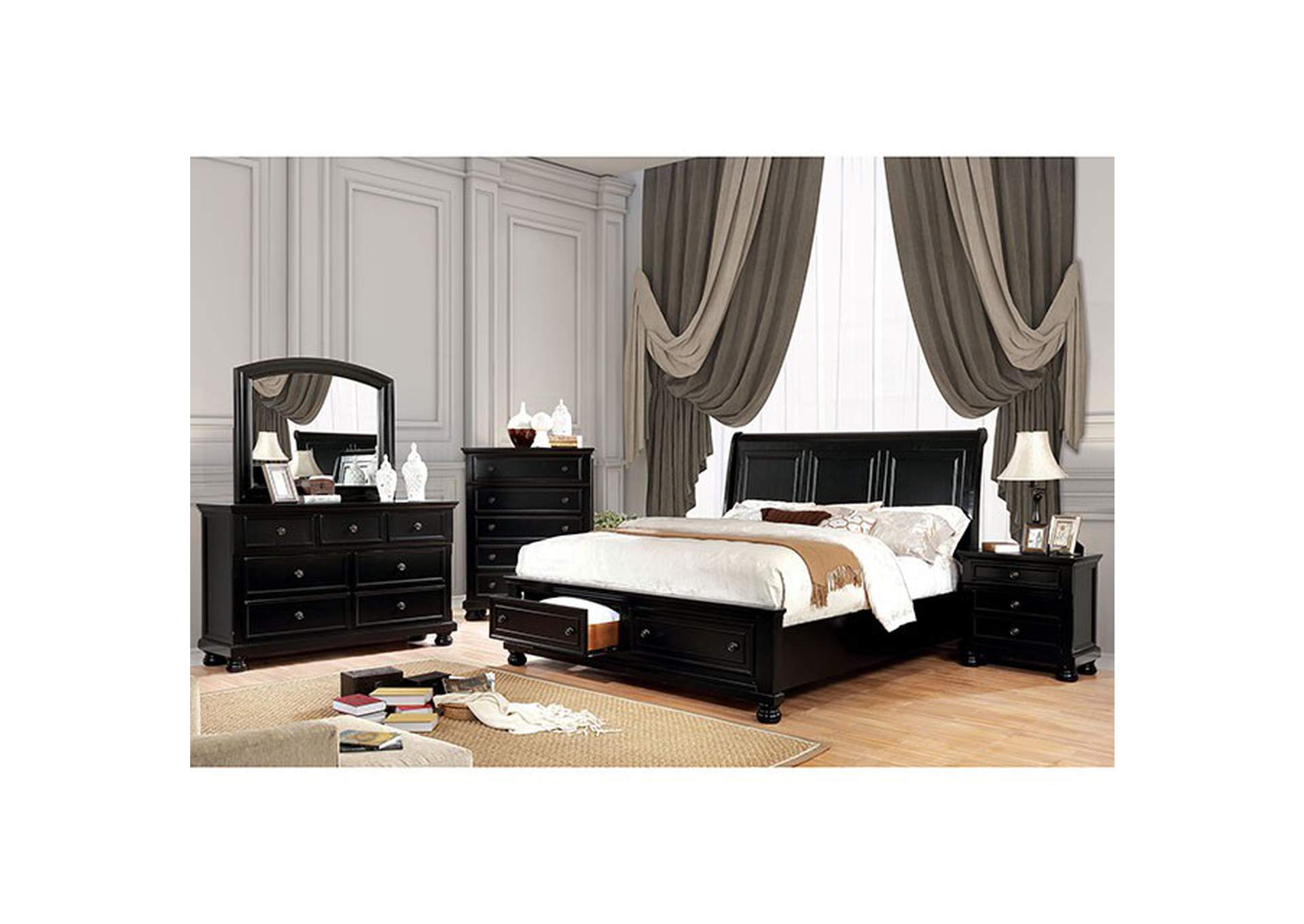 Castor E.King Bed,Furniture of America