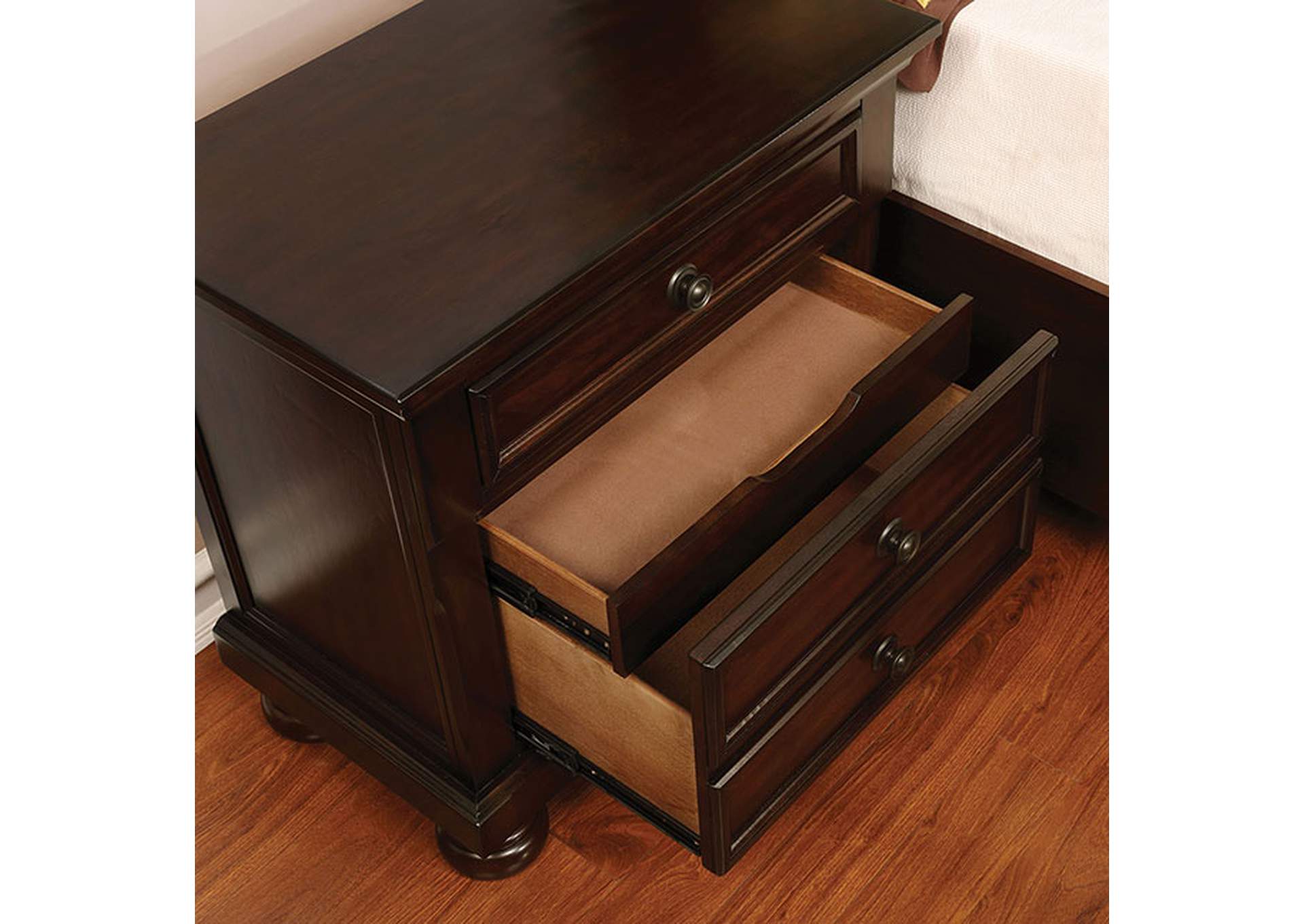 Castor Night Stand,Furniture of America