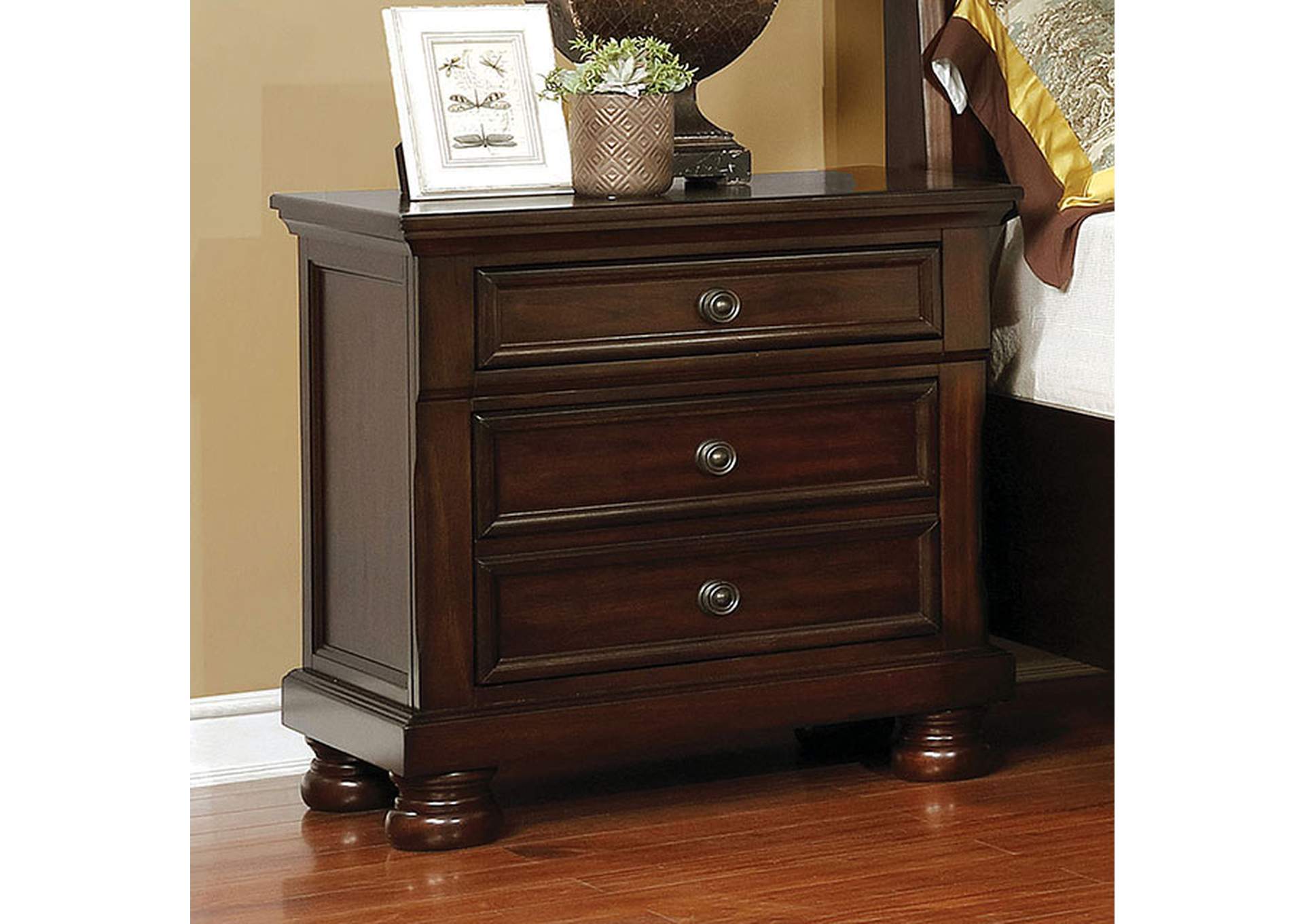 Castor Night Stand,Furniture of America