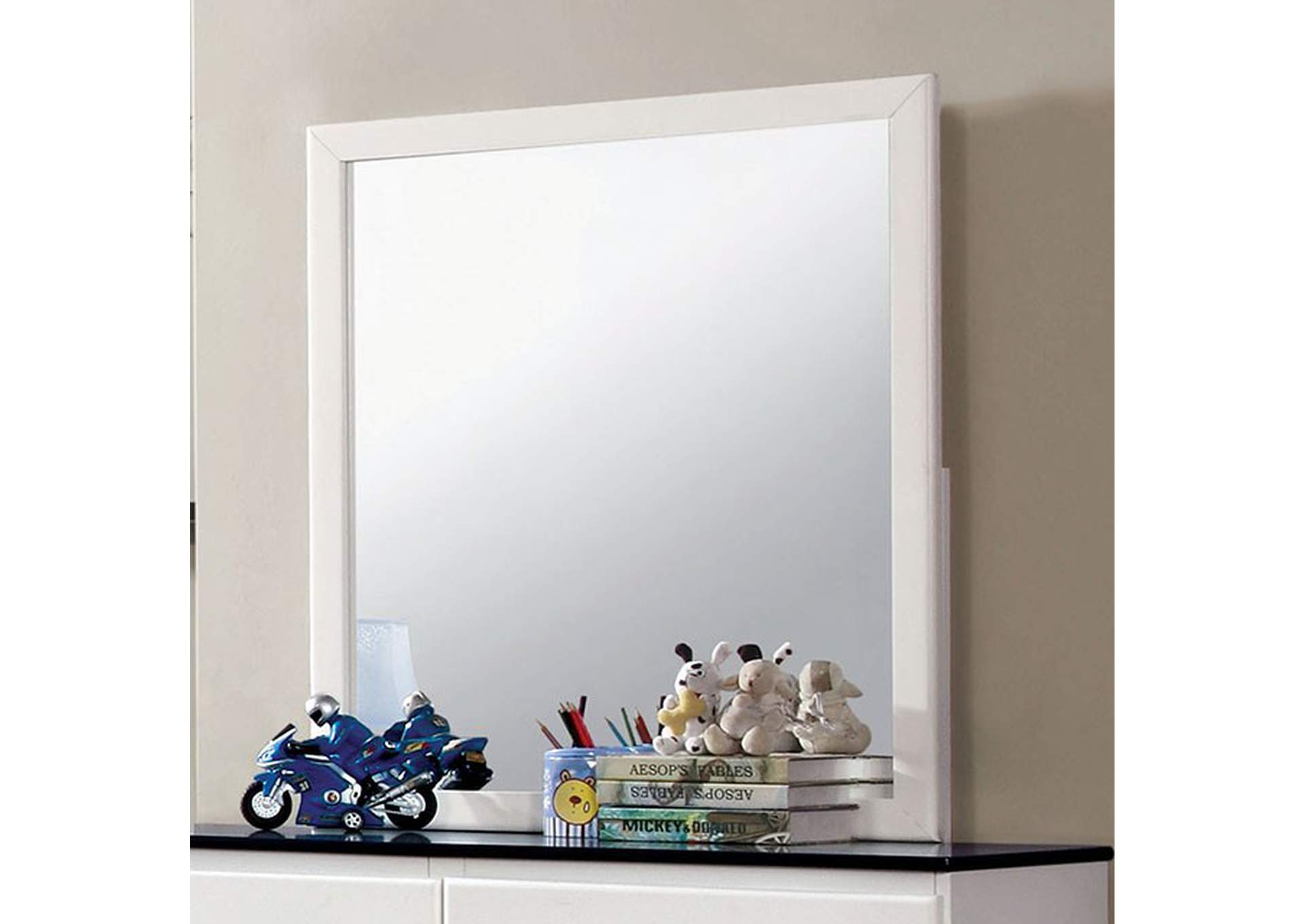 Kimmel White Mirror,Furniture of America