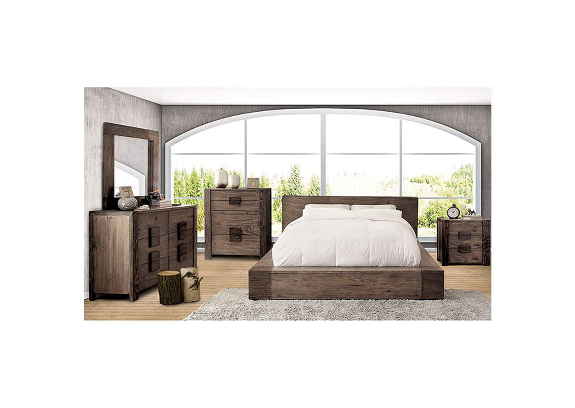 Janeiro Cal.King Bed,Furniture of America