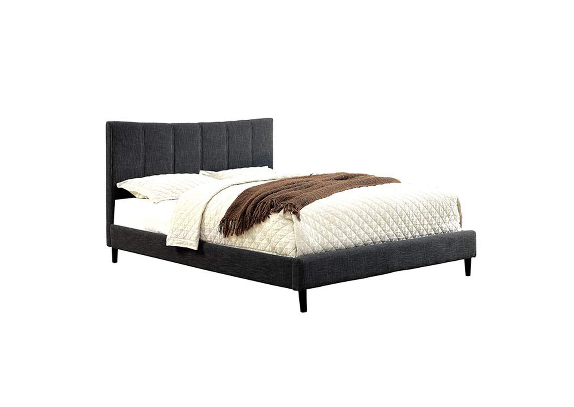 Ennis Twin Bed, Dark Gray,Furniture of America