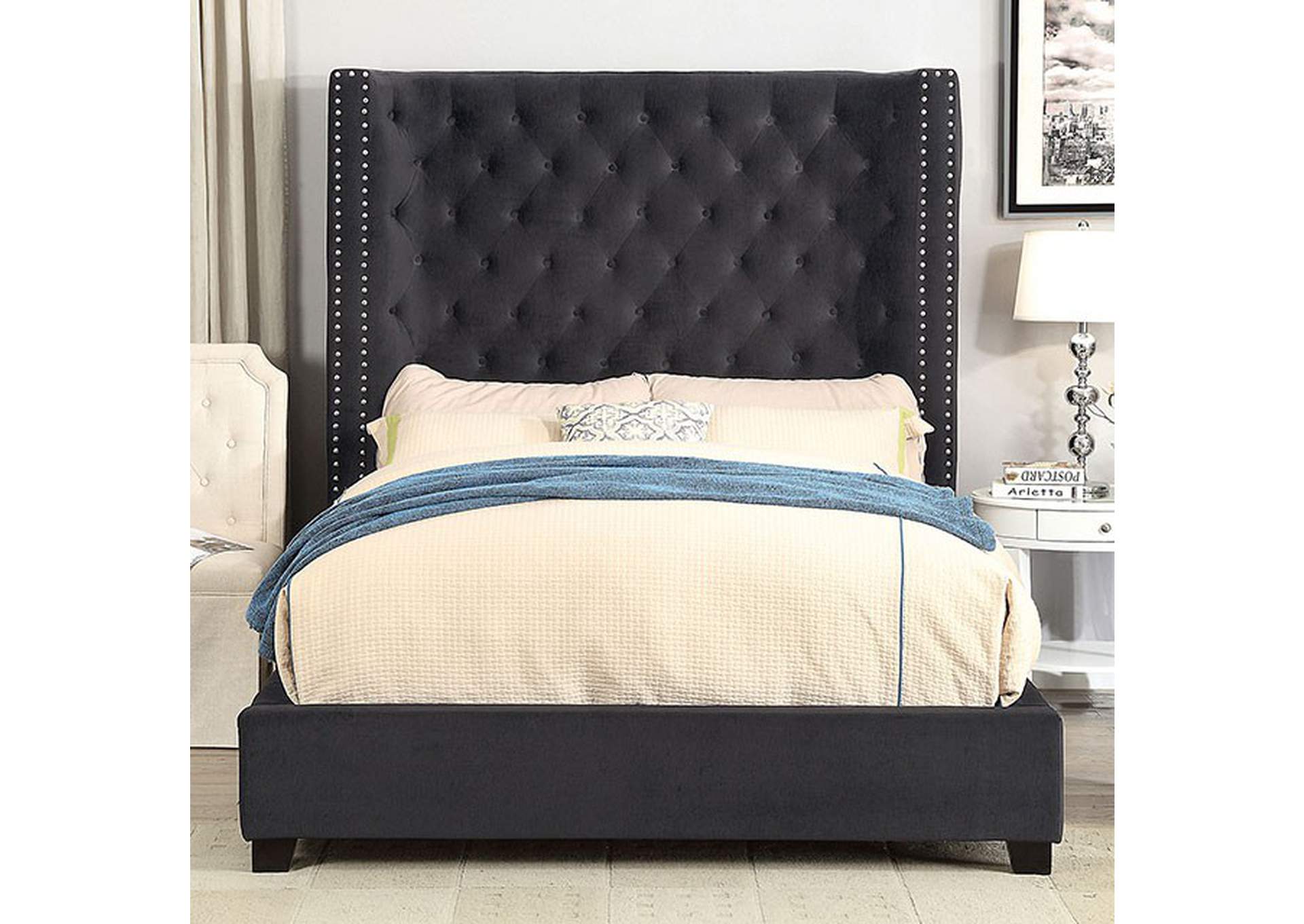 Mirabelle Black California King Bed,Furniture of America