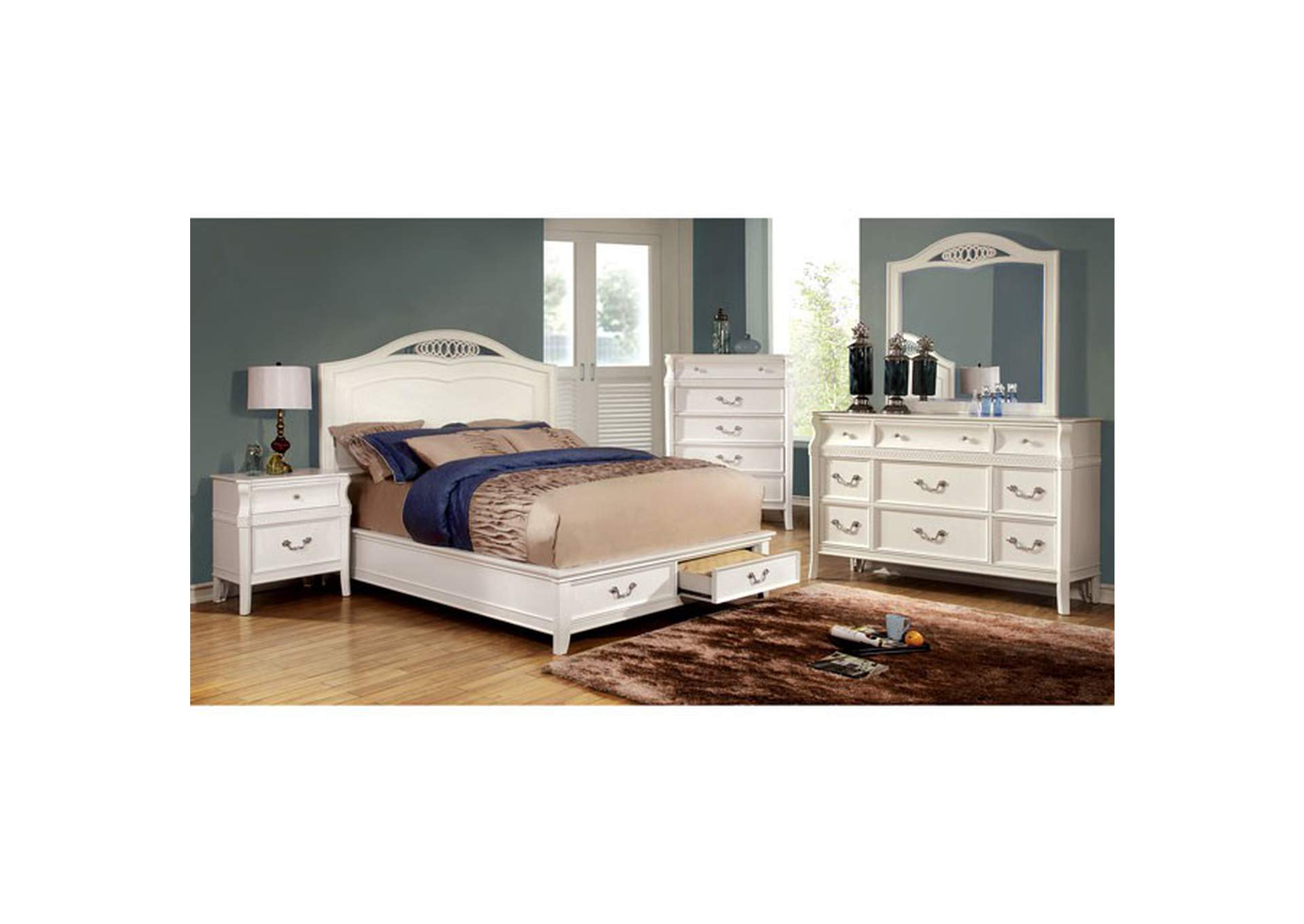 Elvas E.King Bed,Furniture of America