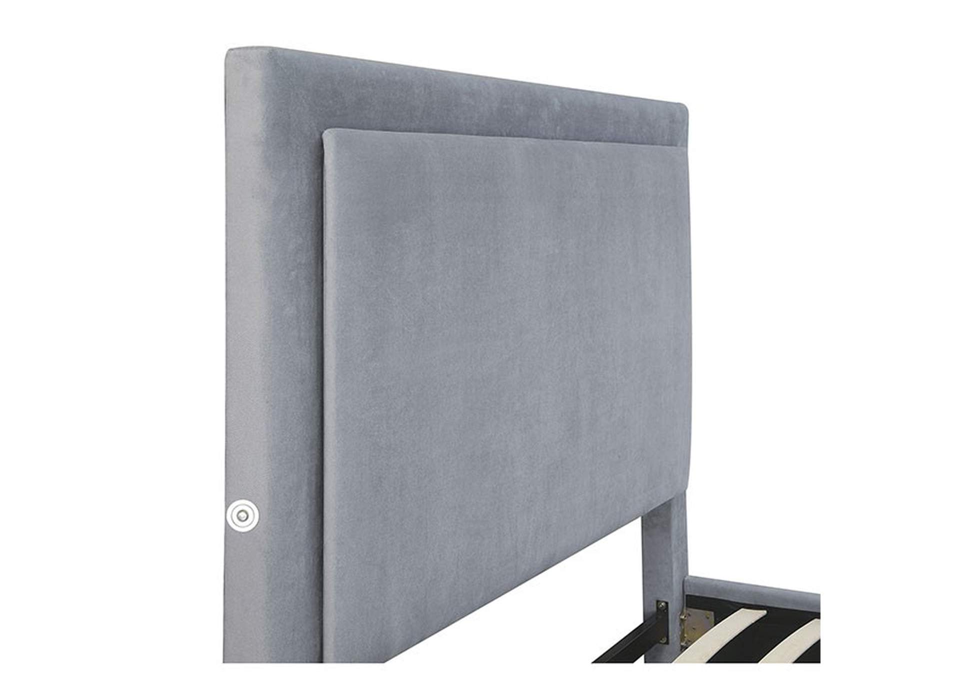 Erglow Twin Bed, Gray,Furniture of America