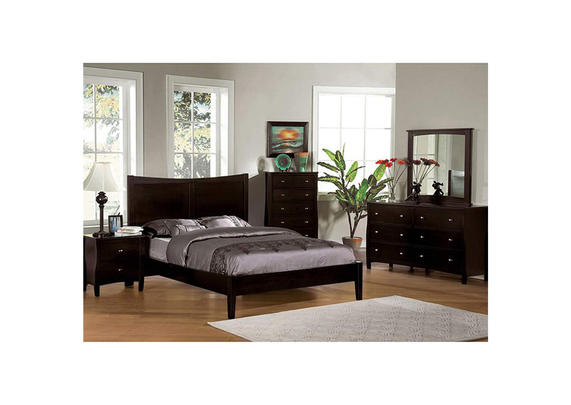 Milano Cal.King Bed,Furniture of America