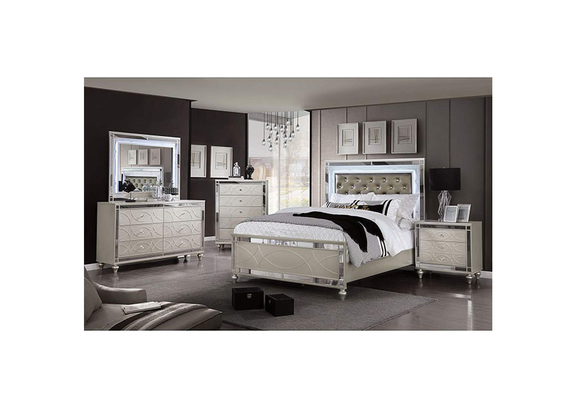 Manar Bed,Furniture of America