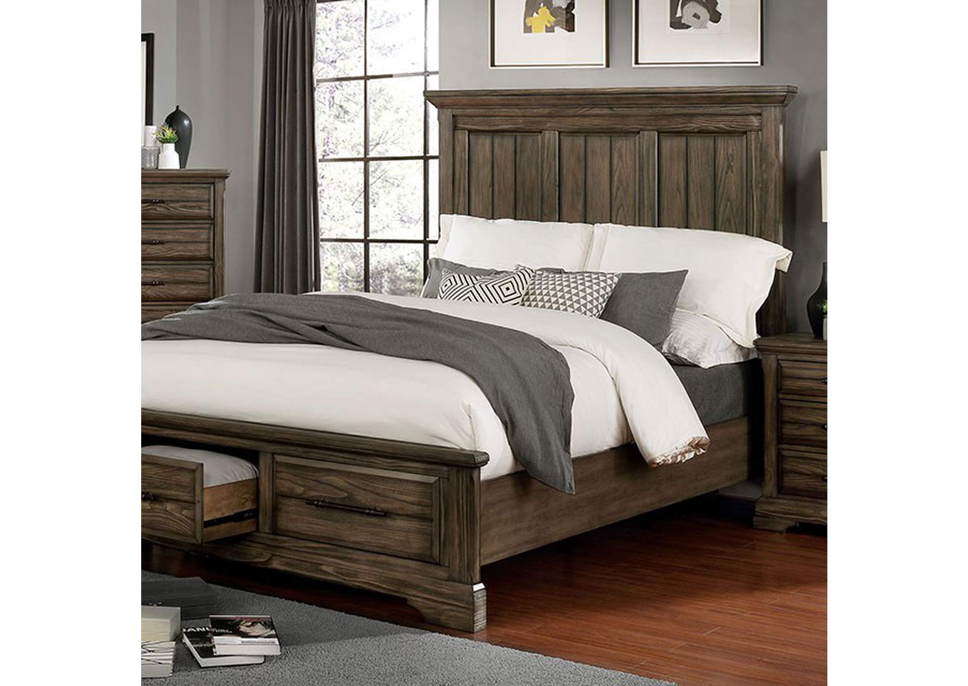 Amarillo Cal.King Bed,Furniture of America