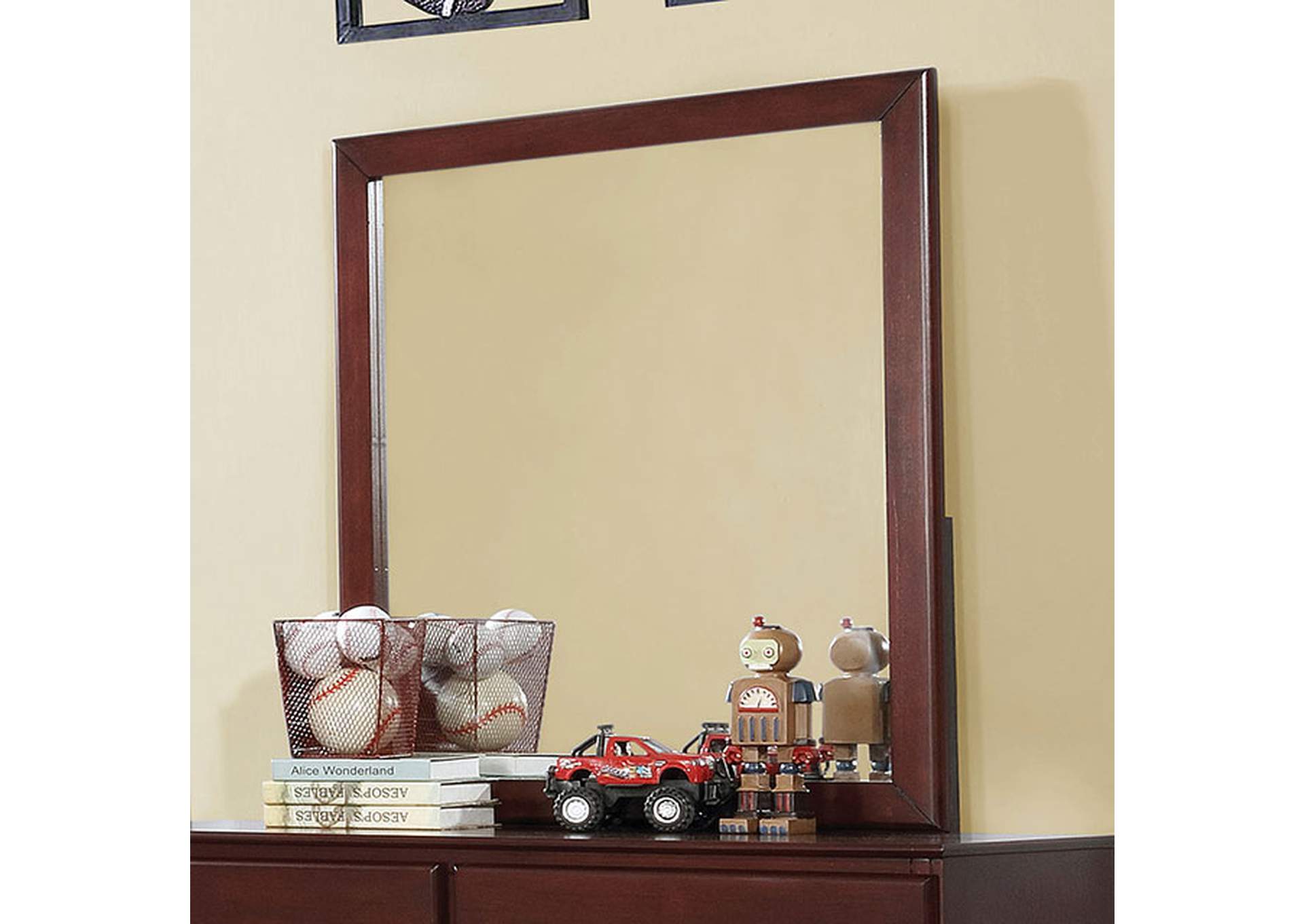 Prismo Cherry Mirror,Furniture of America TX