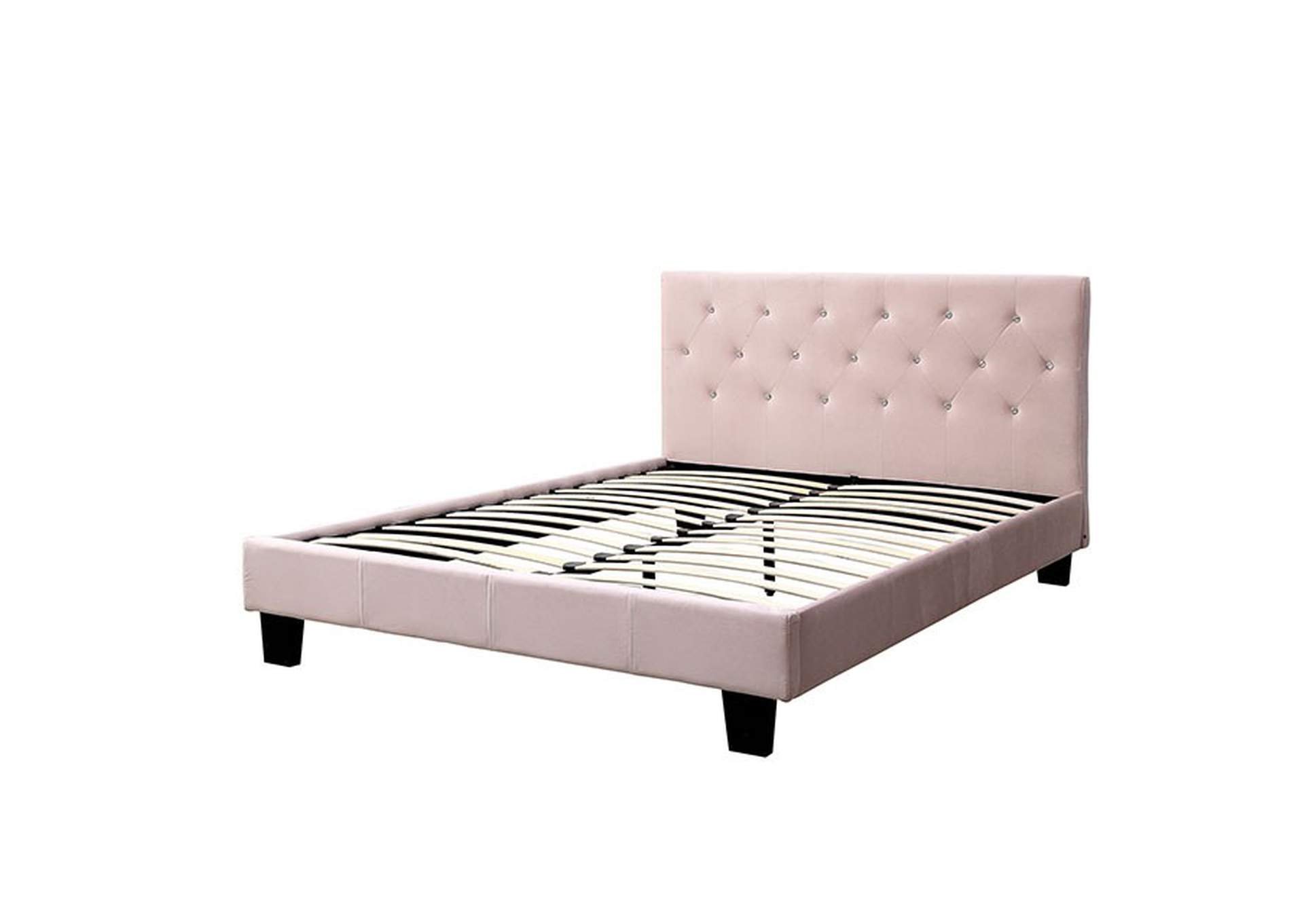 Velen Blush Pink Full Bed,Furniture of America