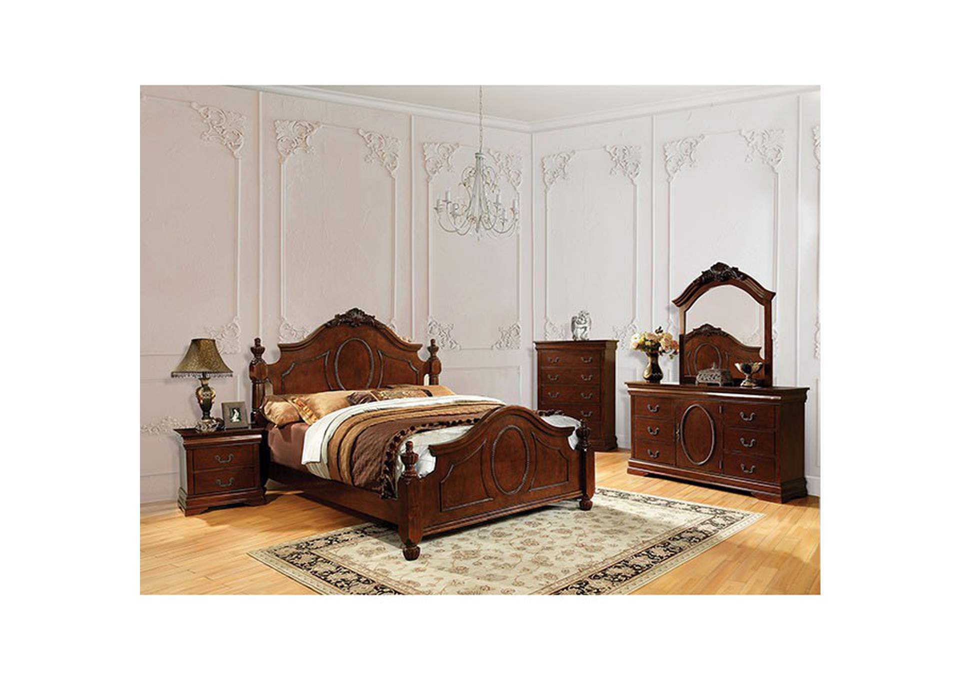 Velda Cal.King Bed,Furniture of America