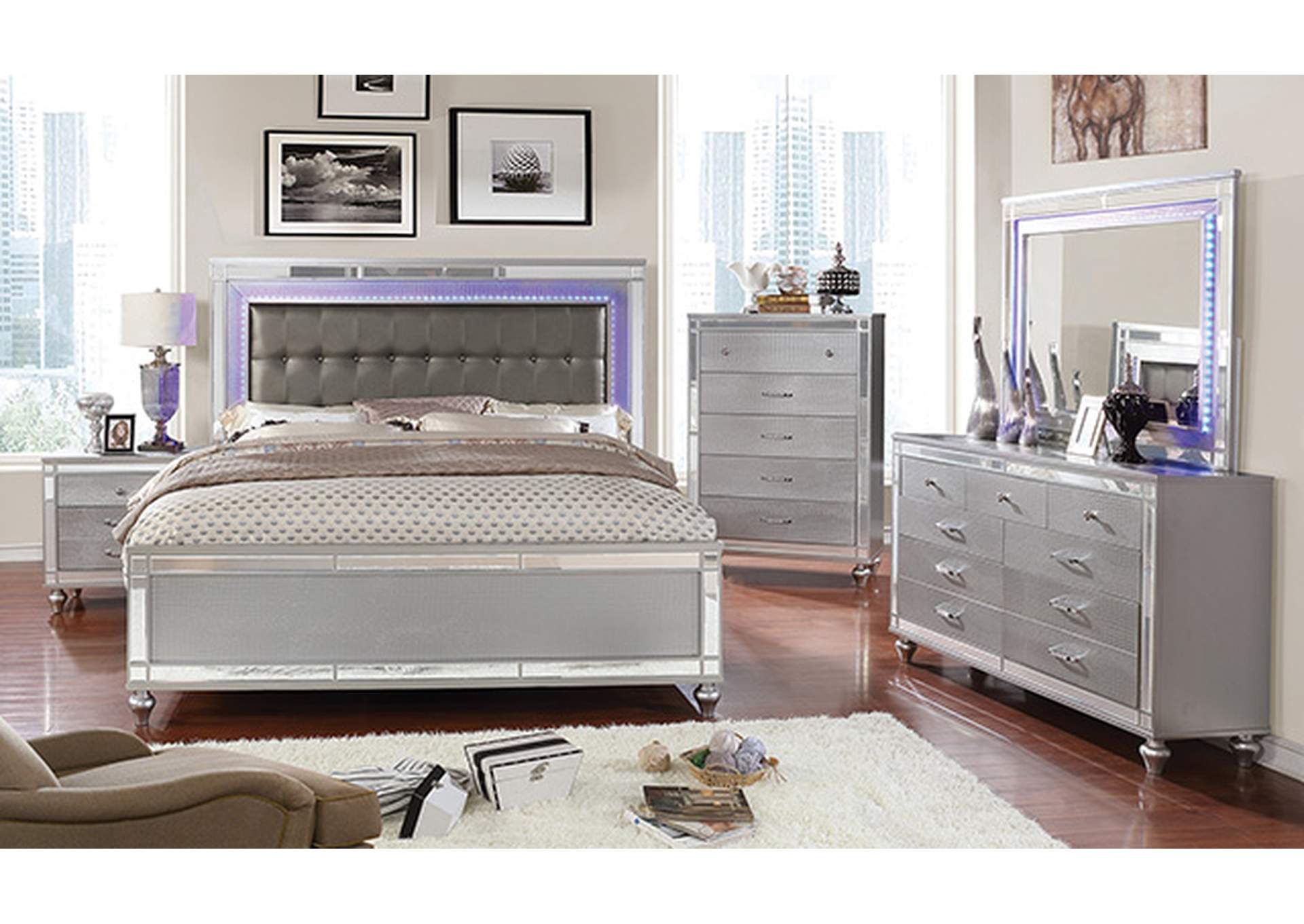 Brachium Cal.King Bed,Furniture of America