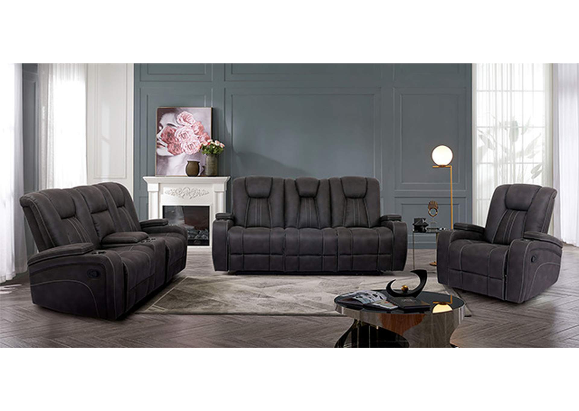 Amirah Glider Loveseat,Furniture of America