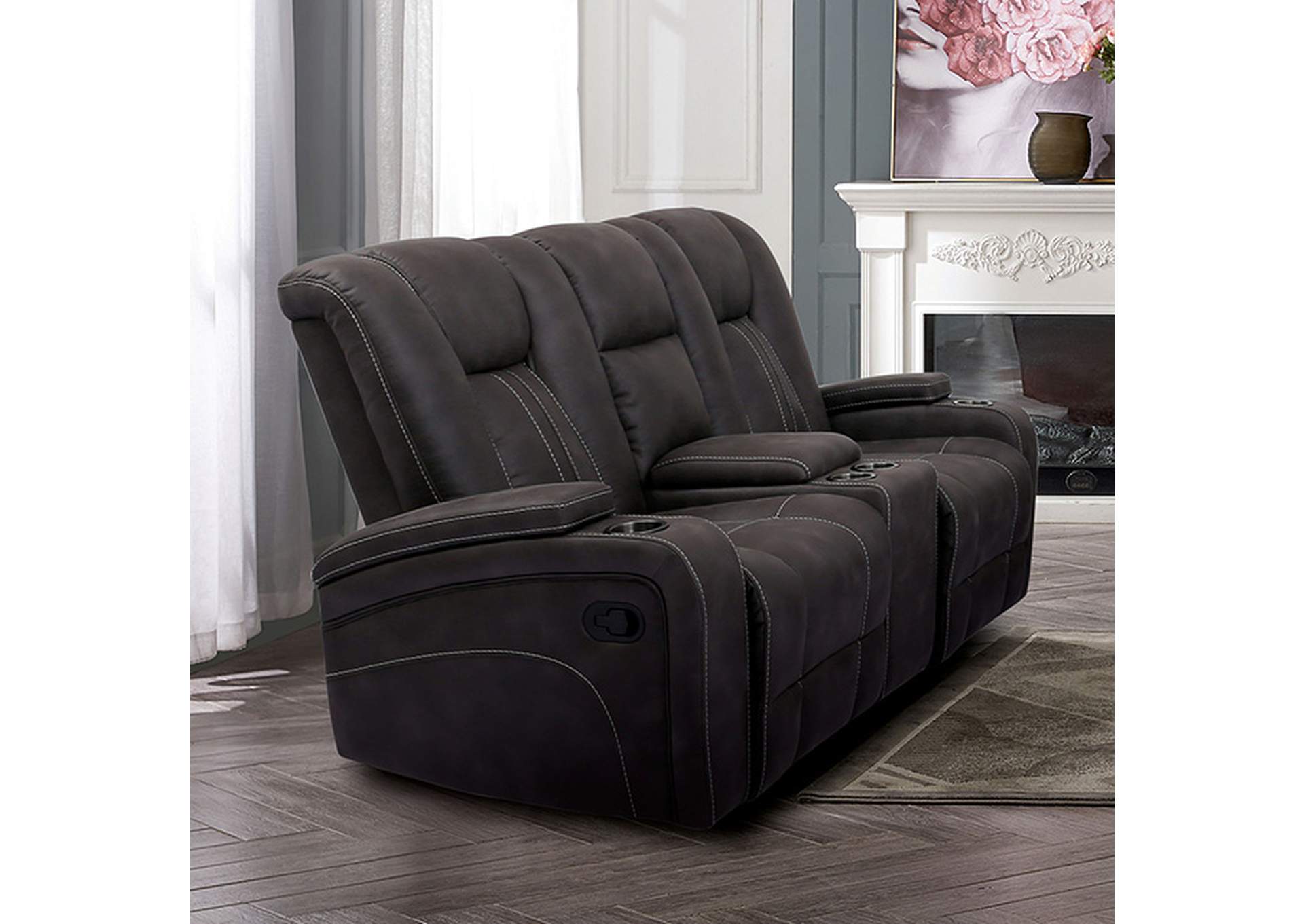 Amirah Glider Loveseat,Furniture of America