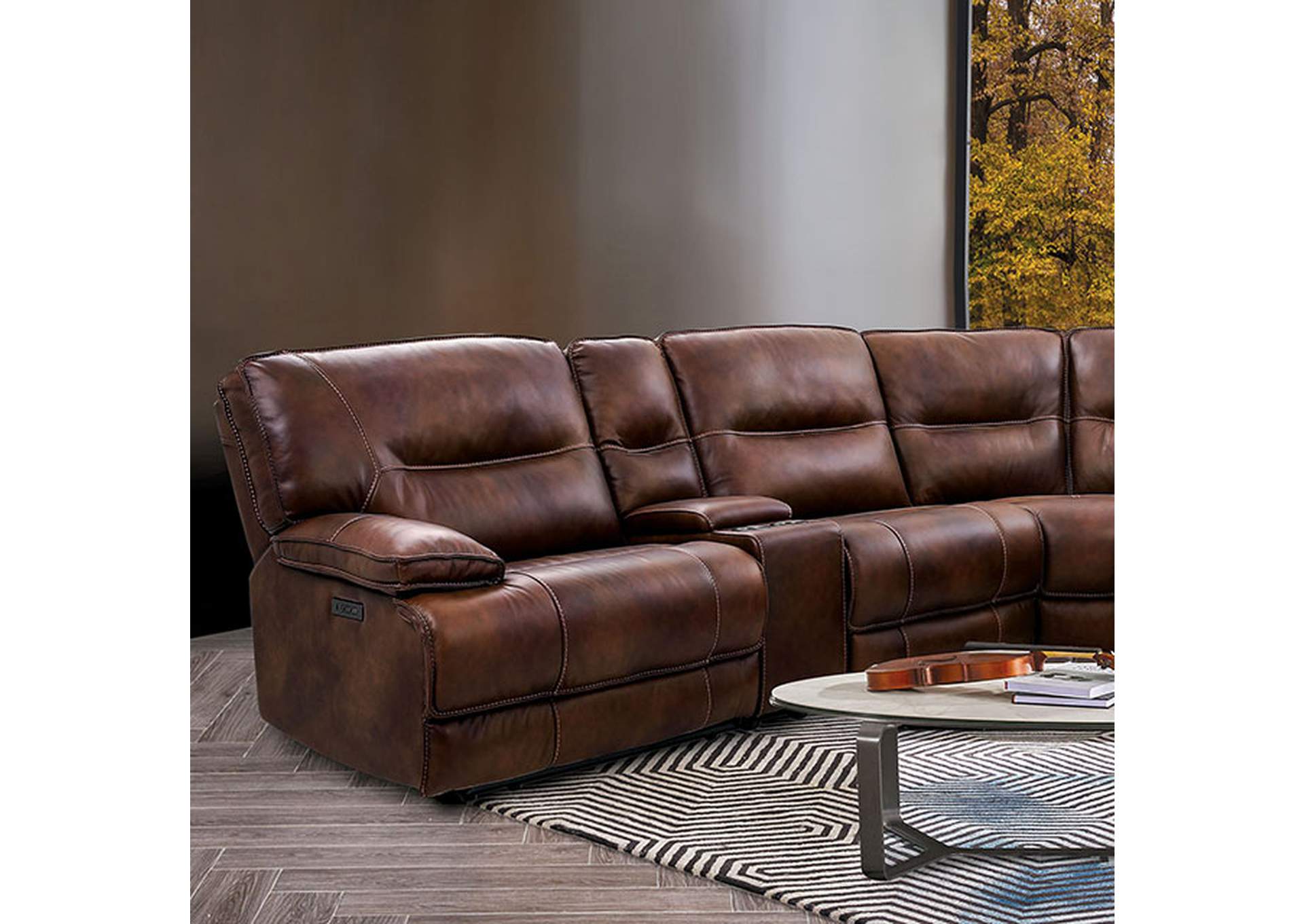 Louella Power Sectional,Furniture of America