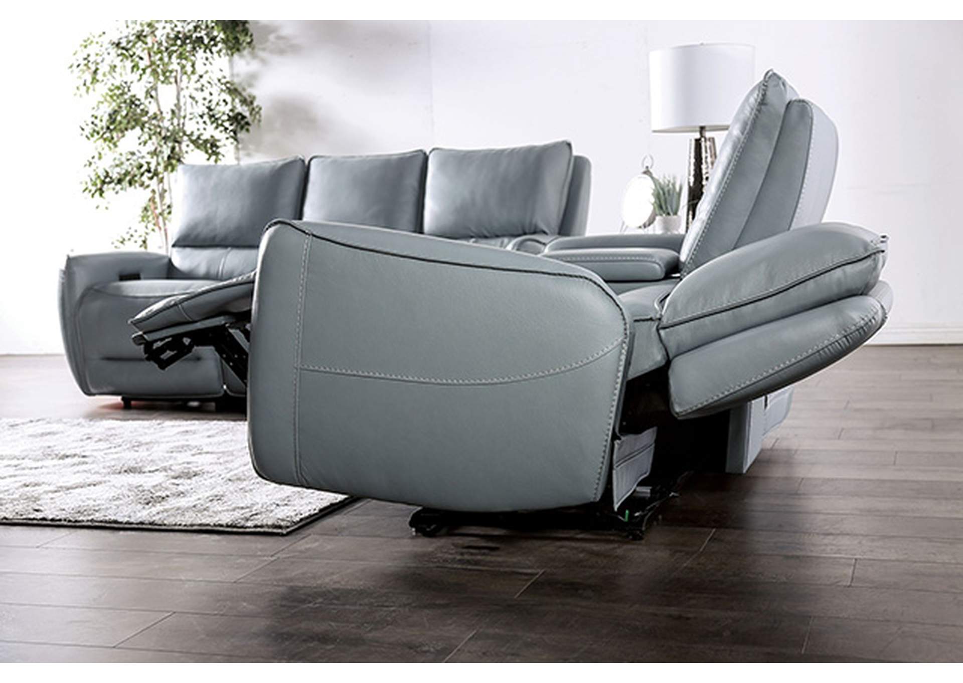 Phineas Power Loveseat,Furniture of America