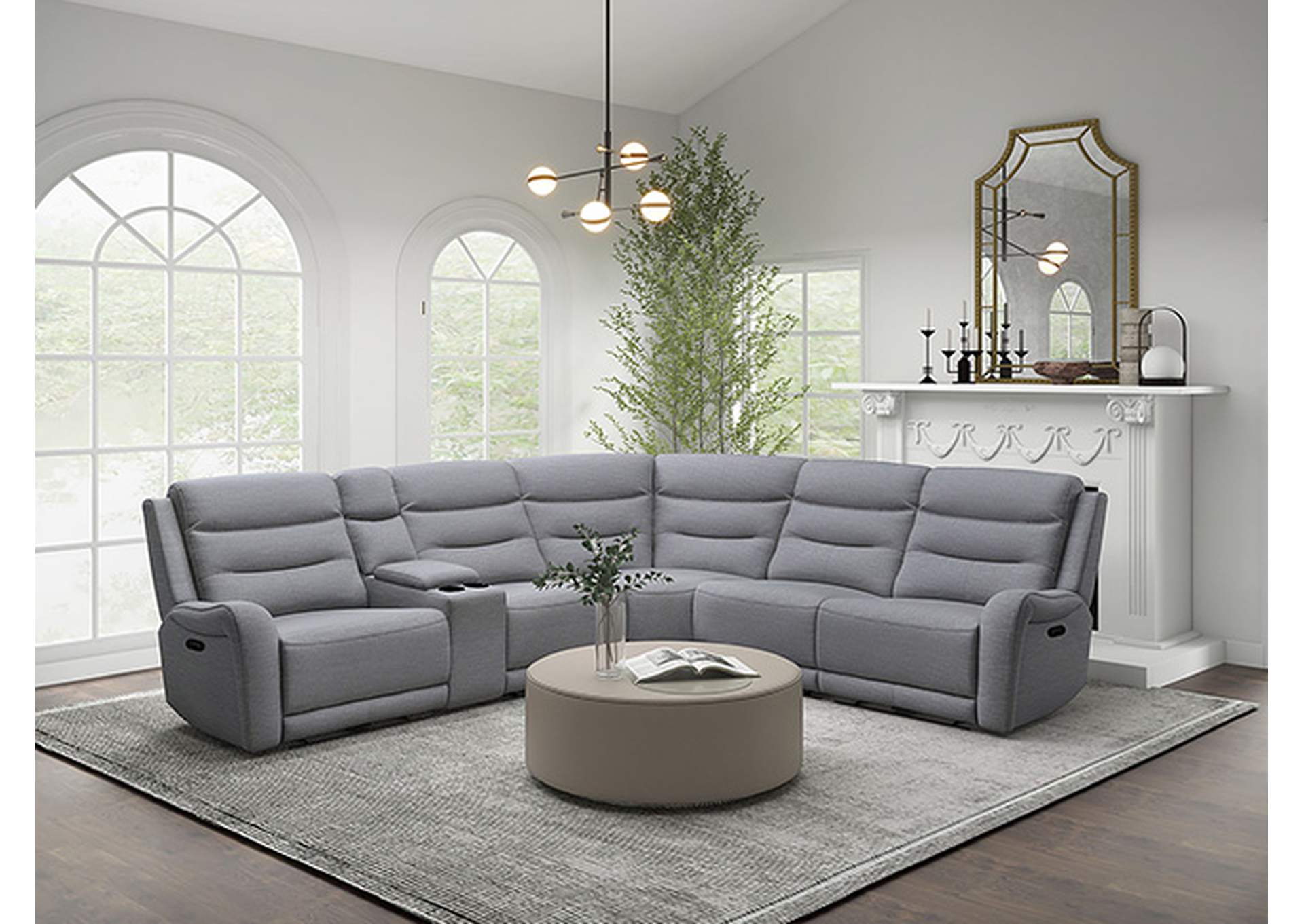Matthias Motion Sectional,Furniture of America
