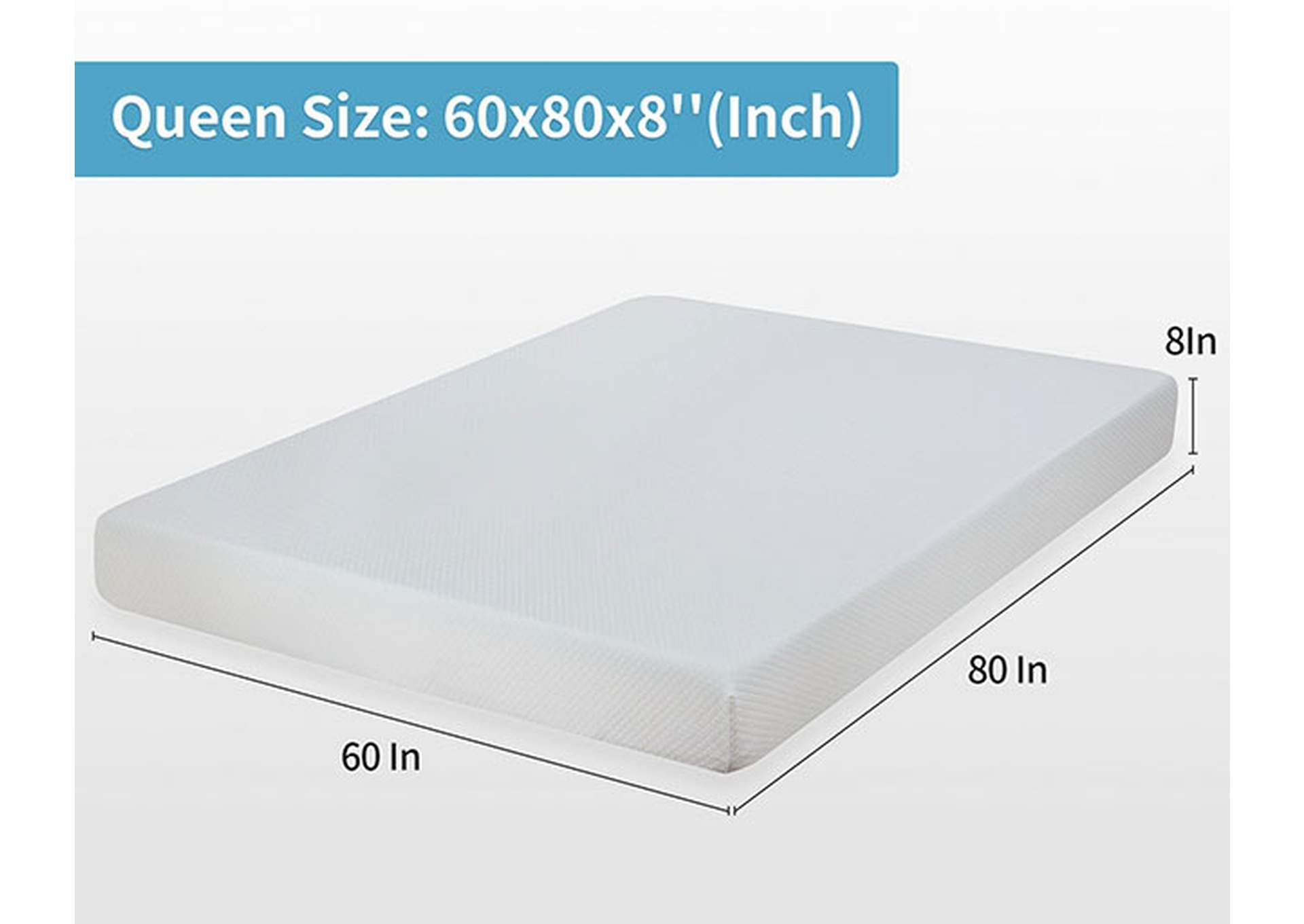 Artemisia 8" Queen Memory Foam Mattress,Furniture of America